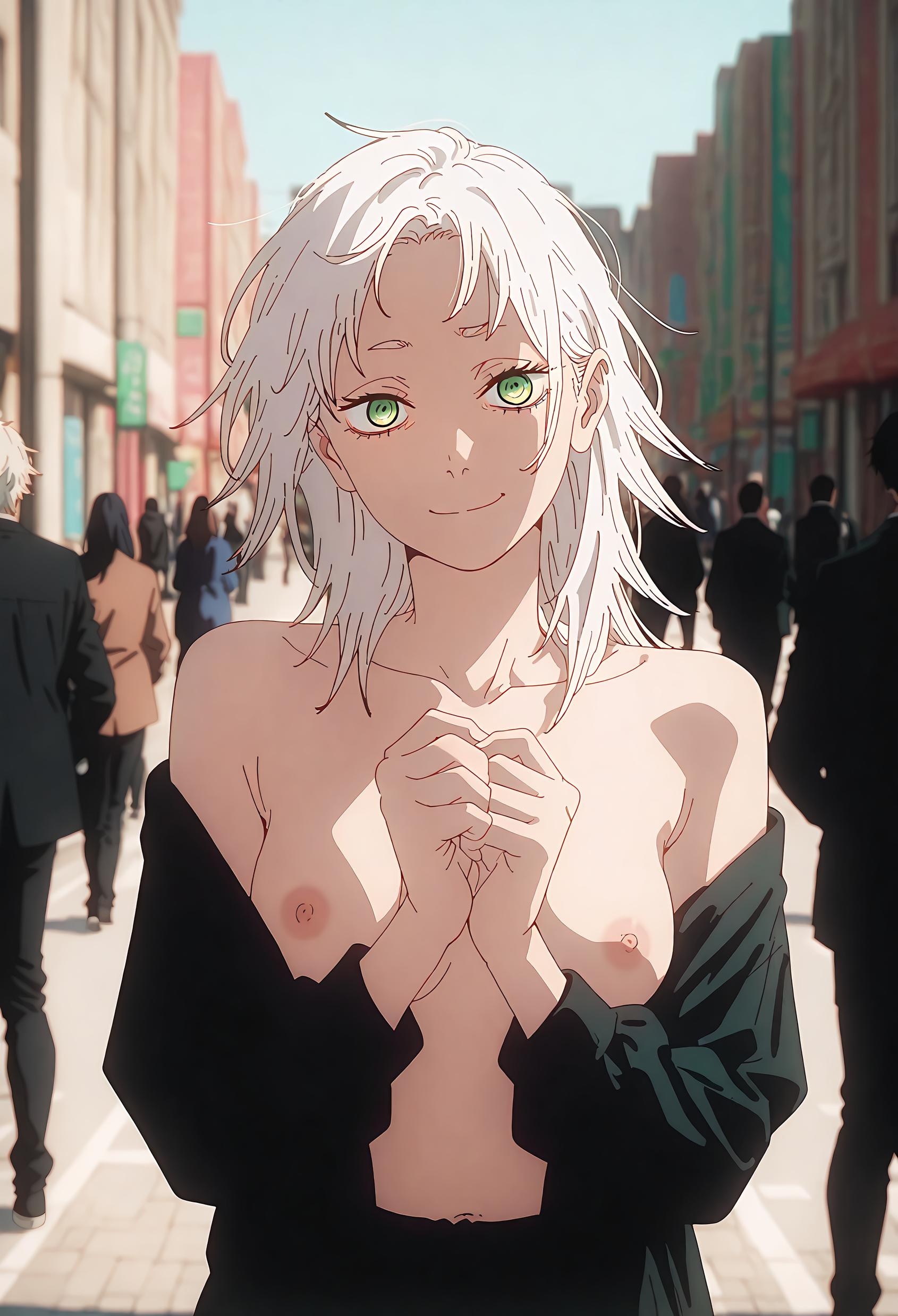 AI Generated Anime Girl - Fami：电锯人恶魔少女 白皙肌肤下翘臀展现性感身材 71P