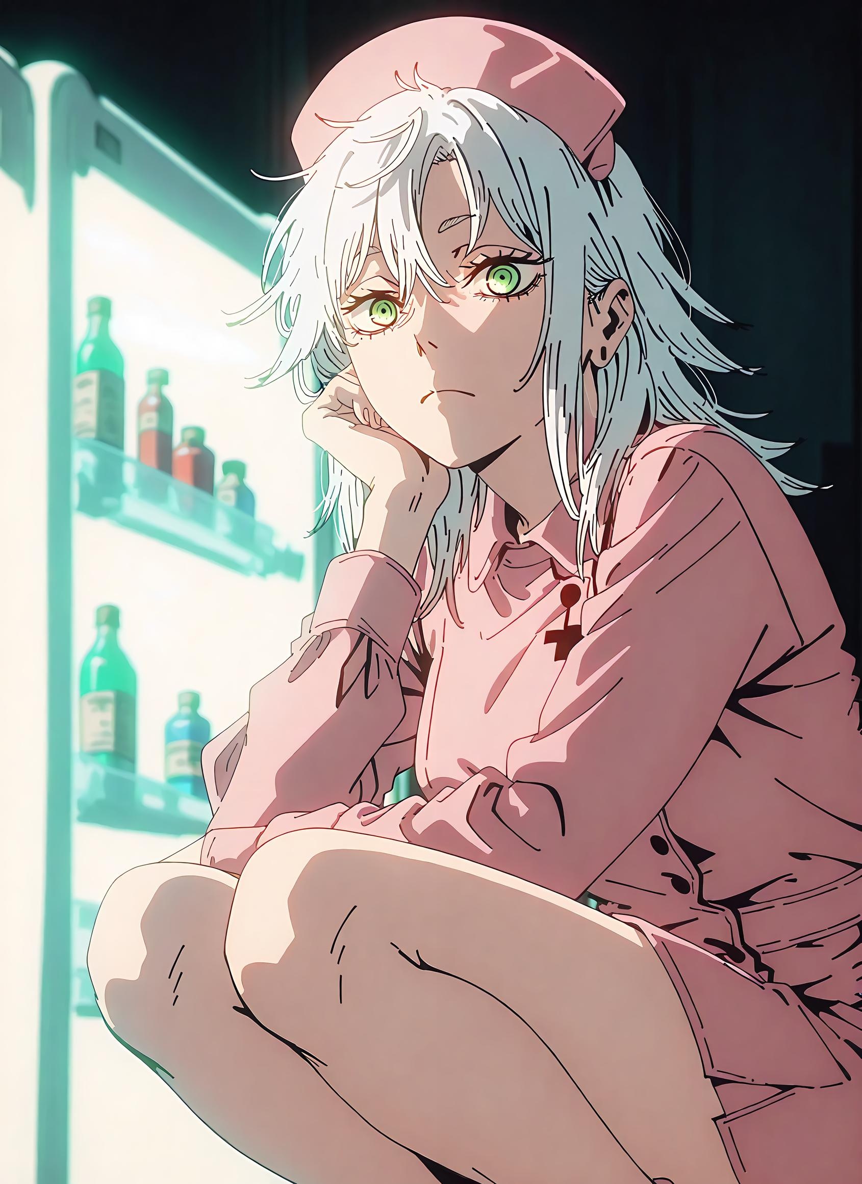 AI Generated Anime Girl - Fami：电锯人恶魔少女 白皙肌肤下翘臀展现性感身材 71P