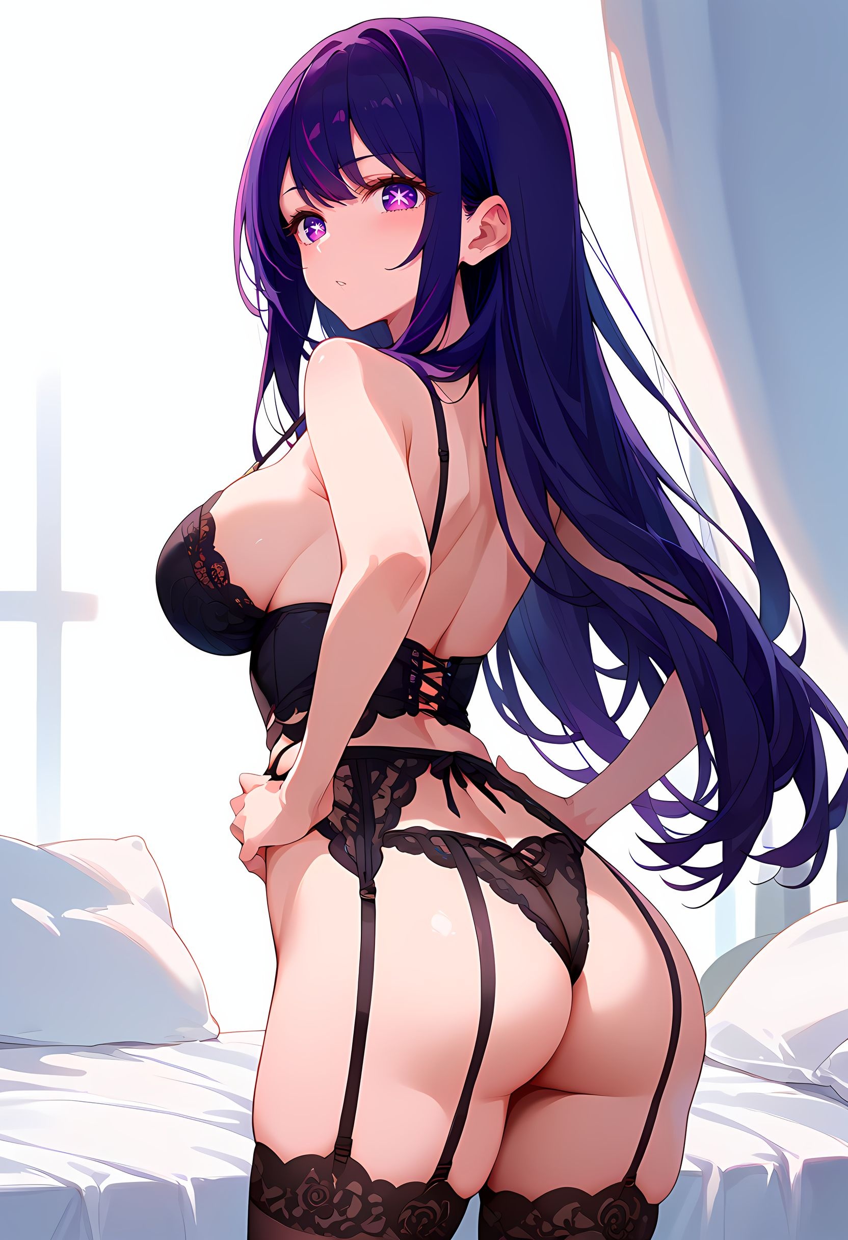 AI Generated Anime Girl - YuiFantasy：多角色合集美胸完美曲线 蕾丝内衣撩人姿势 291P