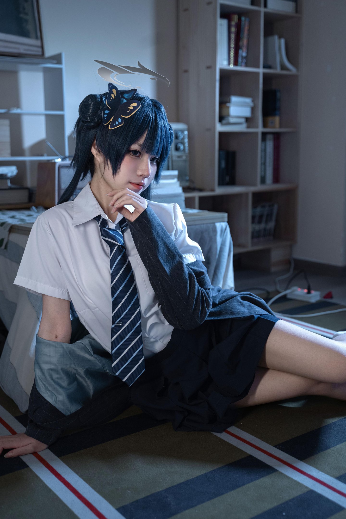 [cosplay] 清水凪 - 龙华妃咲JK：角色JK制服造型还原 校园风格与人物气质呈现 简洁构图下的日常感与角色氛围展示 52P