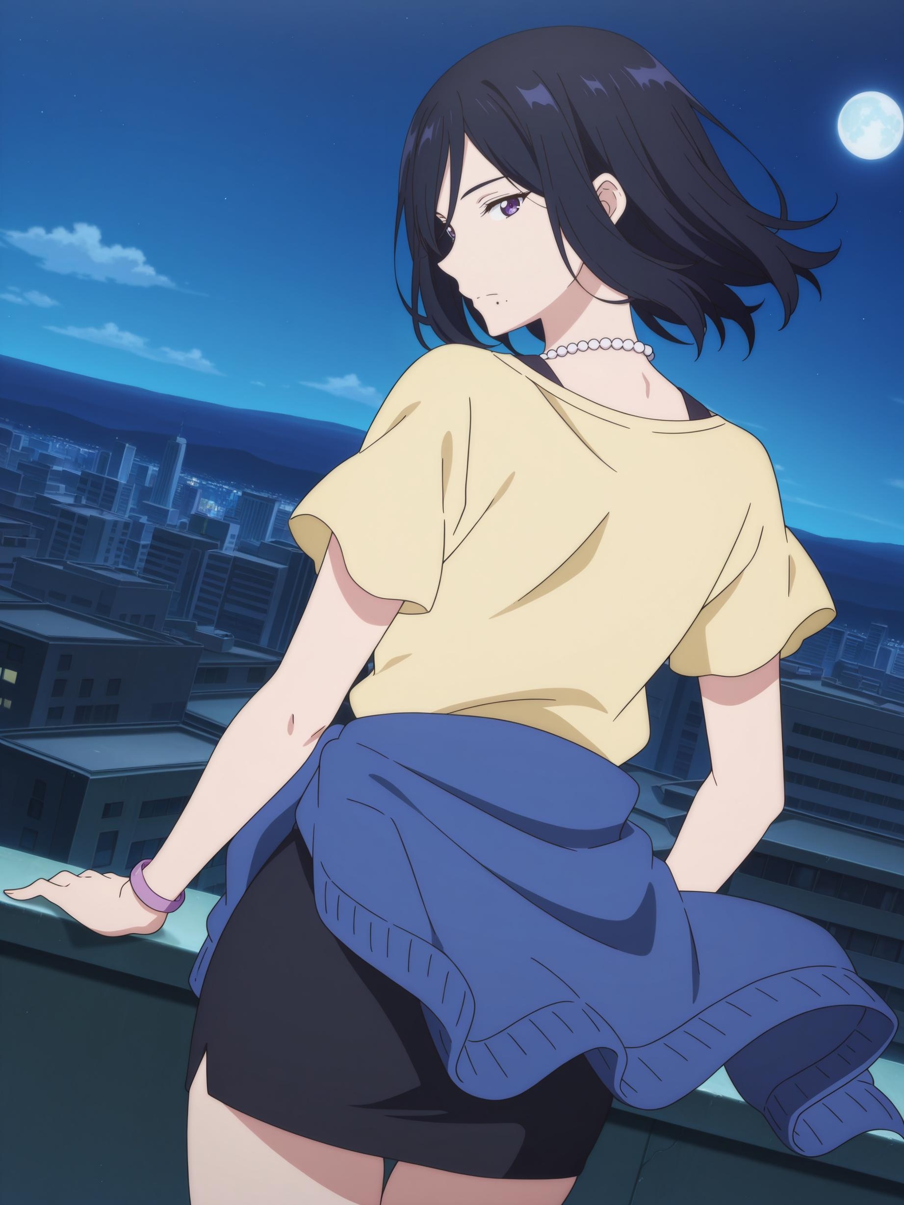 AI Generated Anime Girl - 名濑泉：境界的彼方白皙肌肤 美胸完美曲线下展现撩人姿势 80P