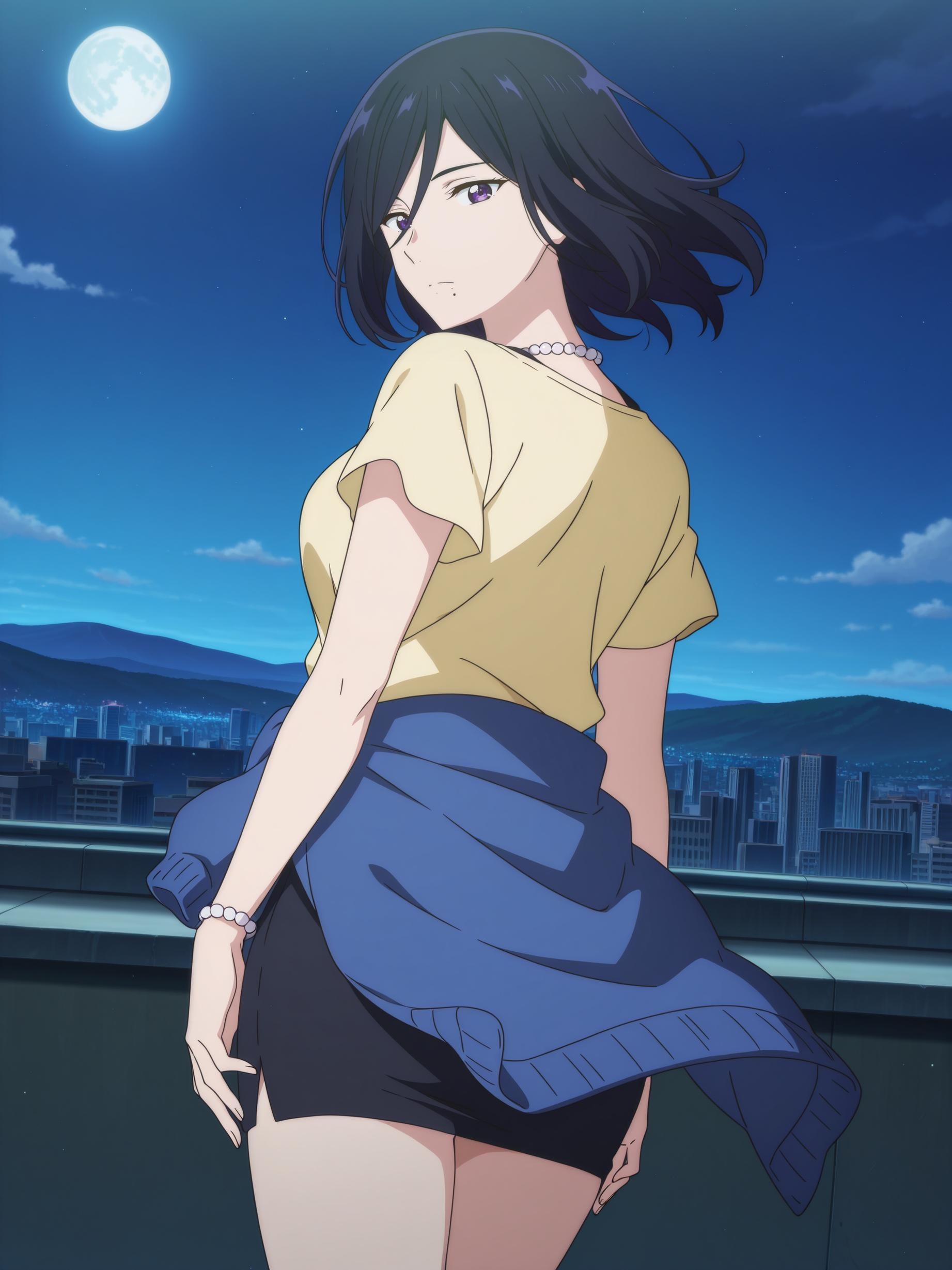 AI Generated Anime Girl - 名濑泉：境界的彼方白皙肌肤 美胸完美曲线下展现撩人姿势 80P