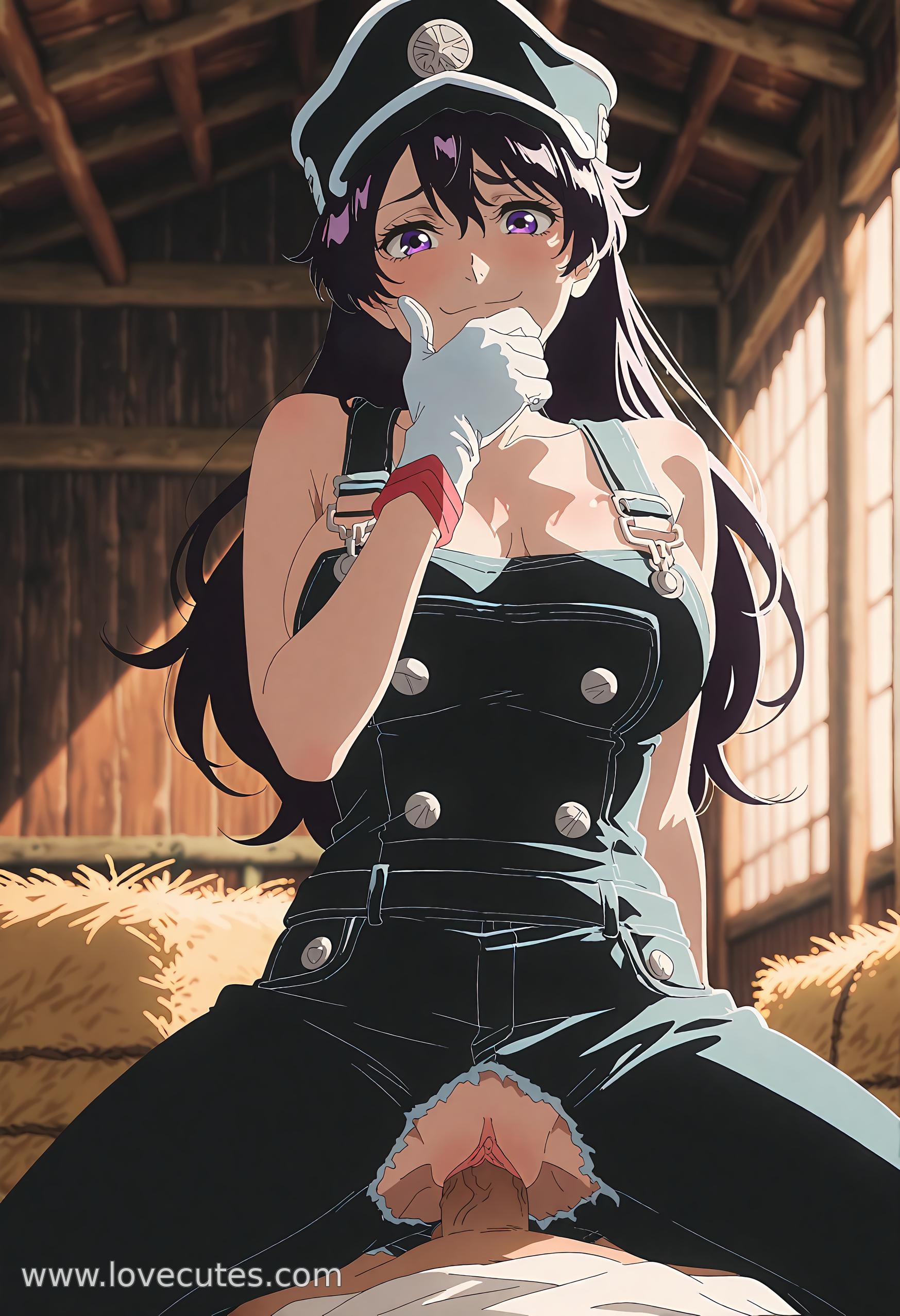 AI Generated Anime Girl - 邦比爱塔：死神金发元师 学生装撩人姿势下展现性感诱惑 63P