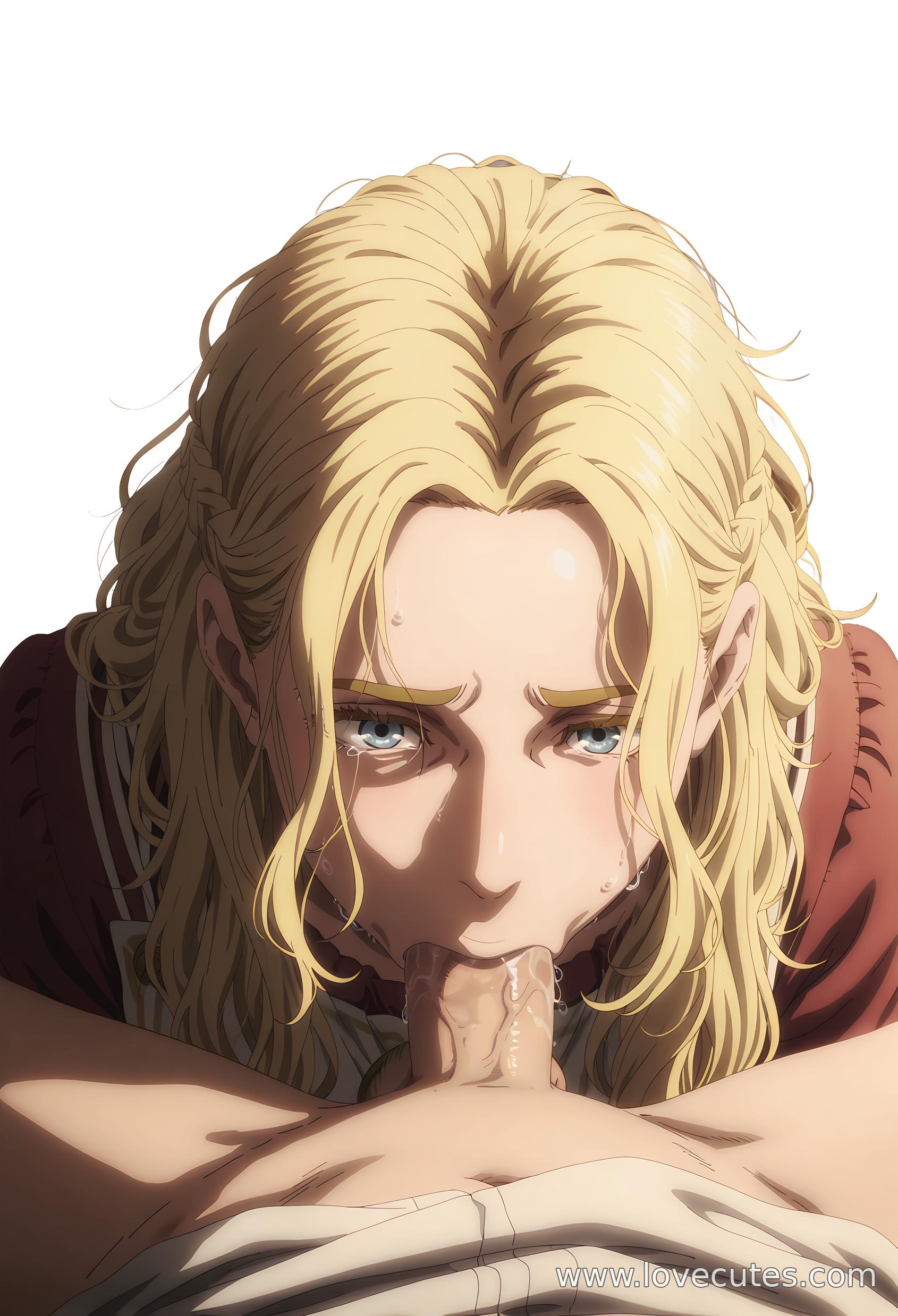 AI Generated Anime Girl - 阿尔涅斯：冰海战记白皙肌肤 撩人坐姿下翘臀展现极致性感曲线 54P