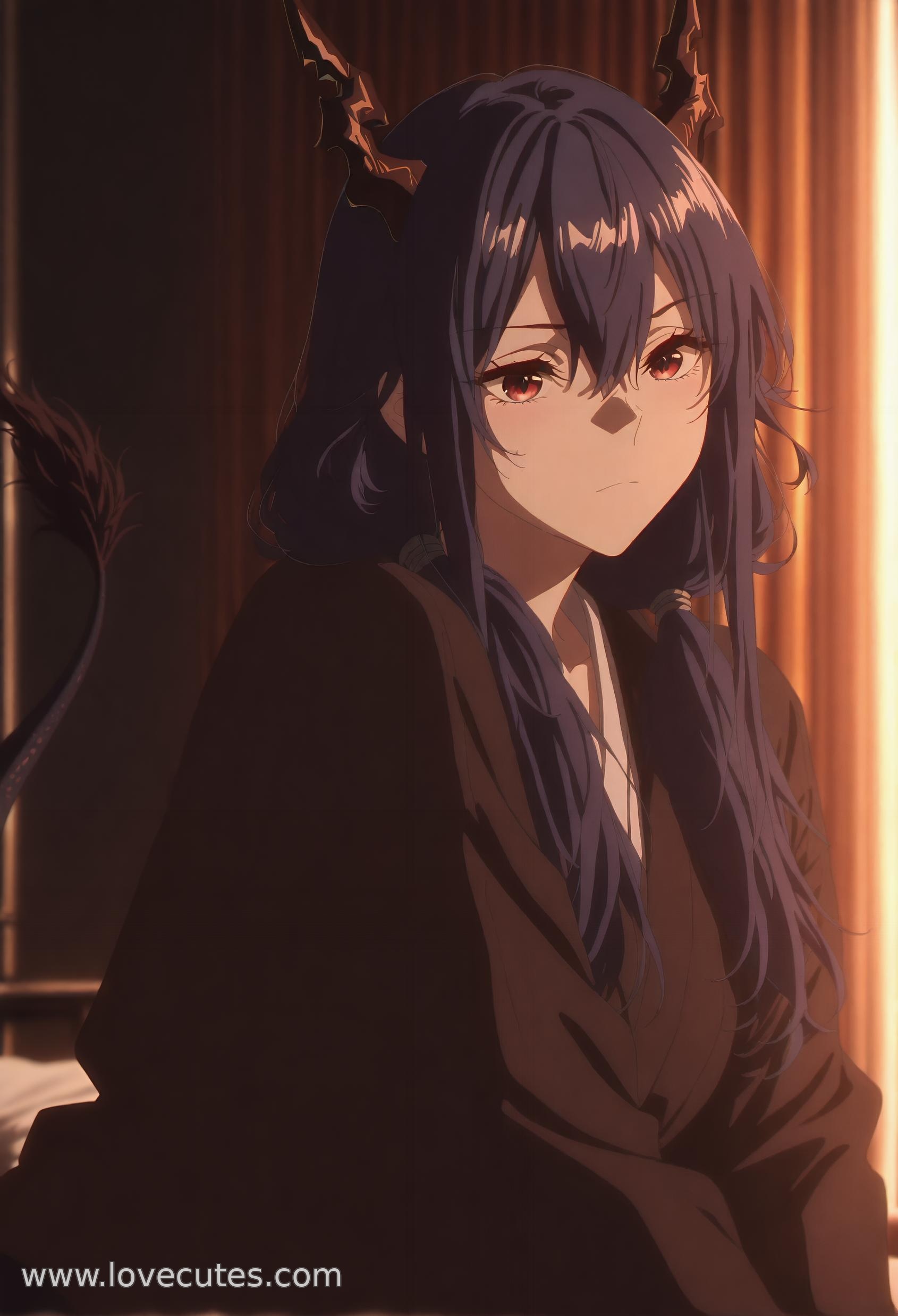 AI Generated Anime Girl - 陈：明日方舟赤霄干员 湿身白虎下撩人姿势展现极致诱惑 77P