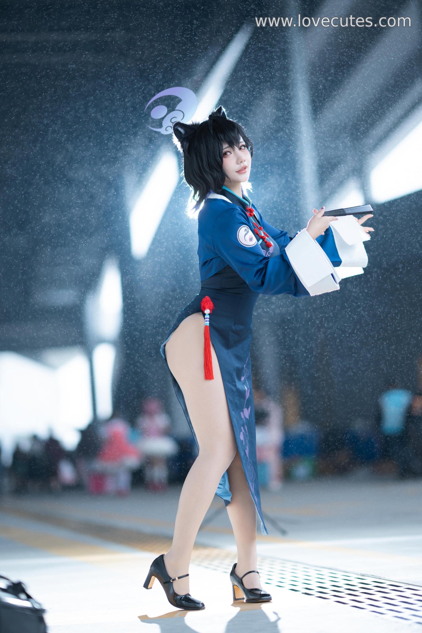 [cosplay] 是一只熊仔吗 - 漆原辉夜：国风旗袍+古装氛围 眼神和姿态很撩人 细节质感在线 55P