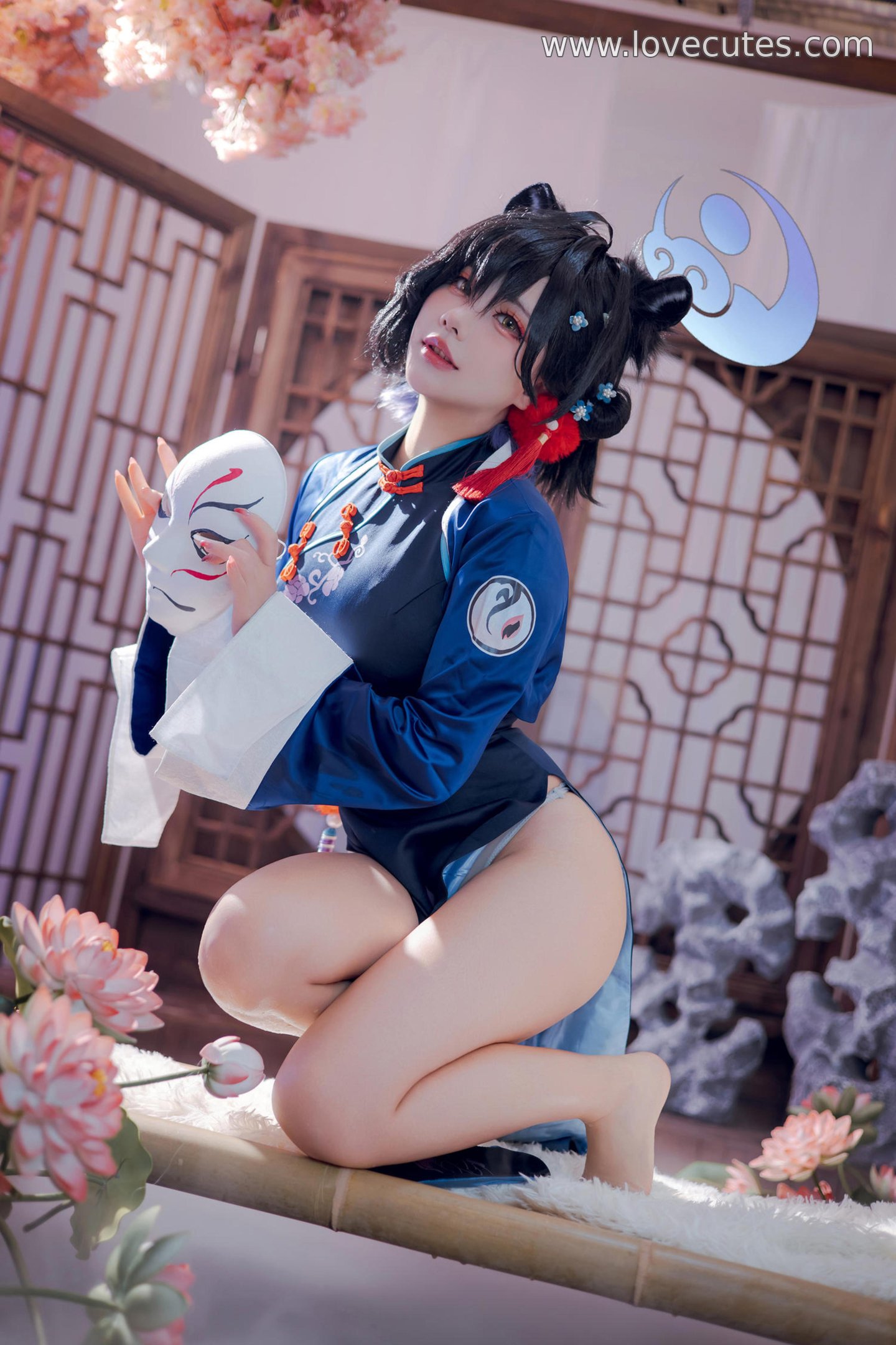 [cosplay] 是一只熊仔吗 - 漆原辉夜：国风旗袍+古装氛围 眼神和姿态很撩人 细节质感在线 55P
