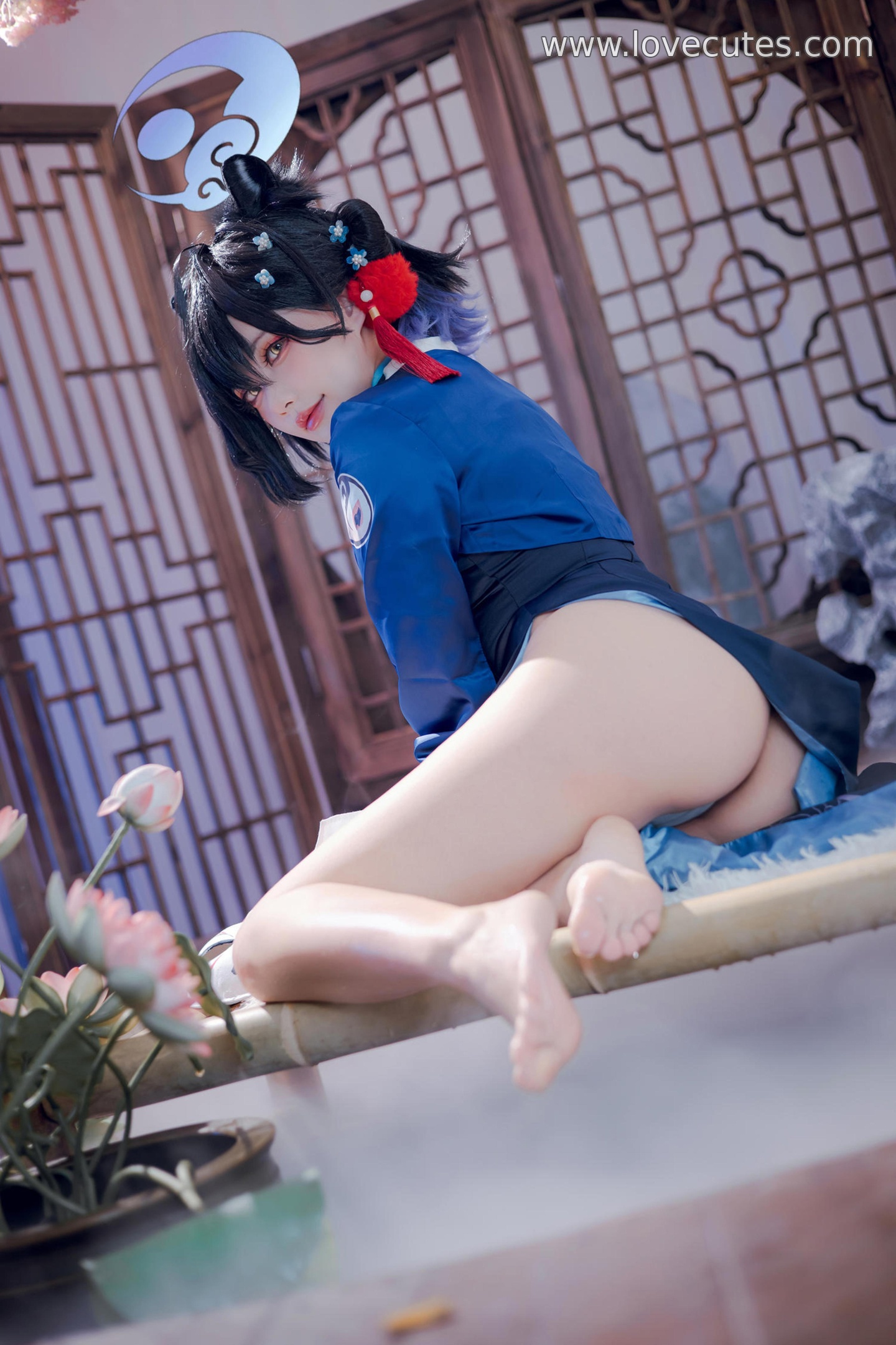[cosplay] 是一只熊仔吗 - 漆原辉夜：国风旗袍+古装氛围 眼神和姿态很撩人 细节质感在线 55P