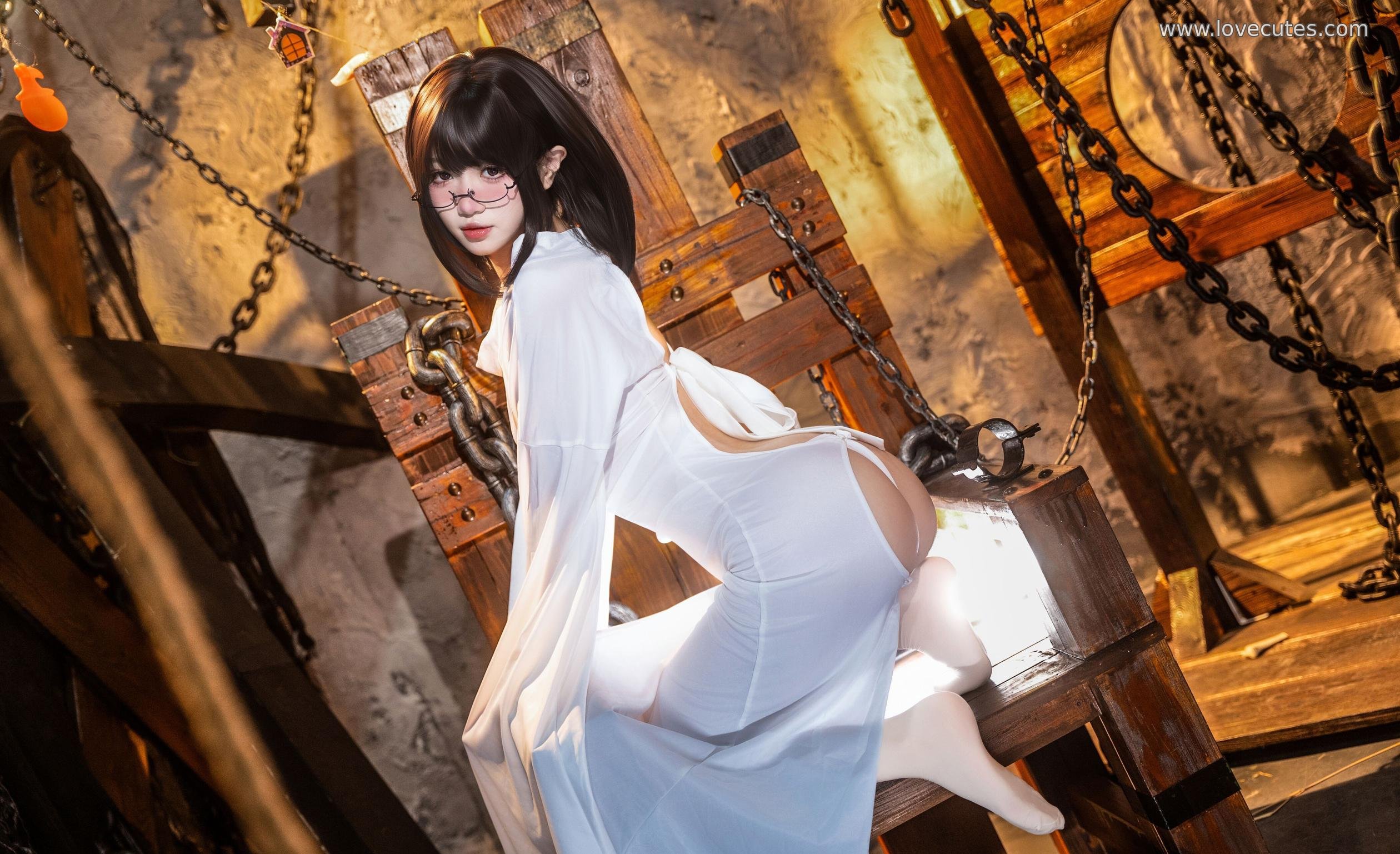 [cosplay] 柒柒不可爱 - 幽灵娘：灵异氛围的主题写真 妆造与场景更突出 画面感强 87P