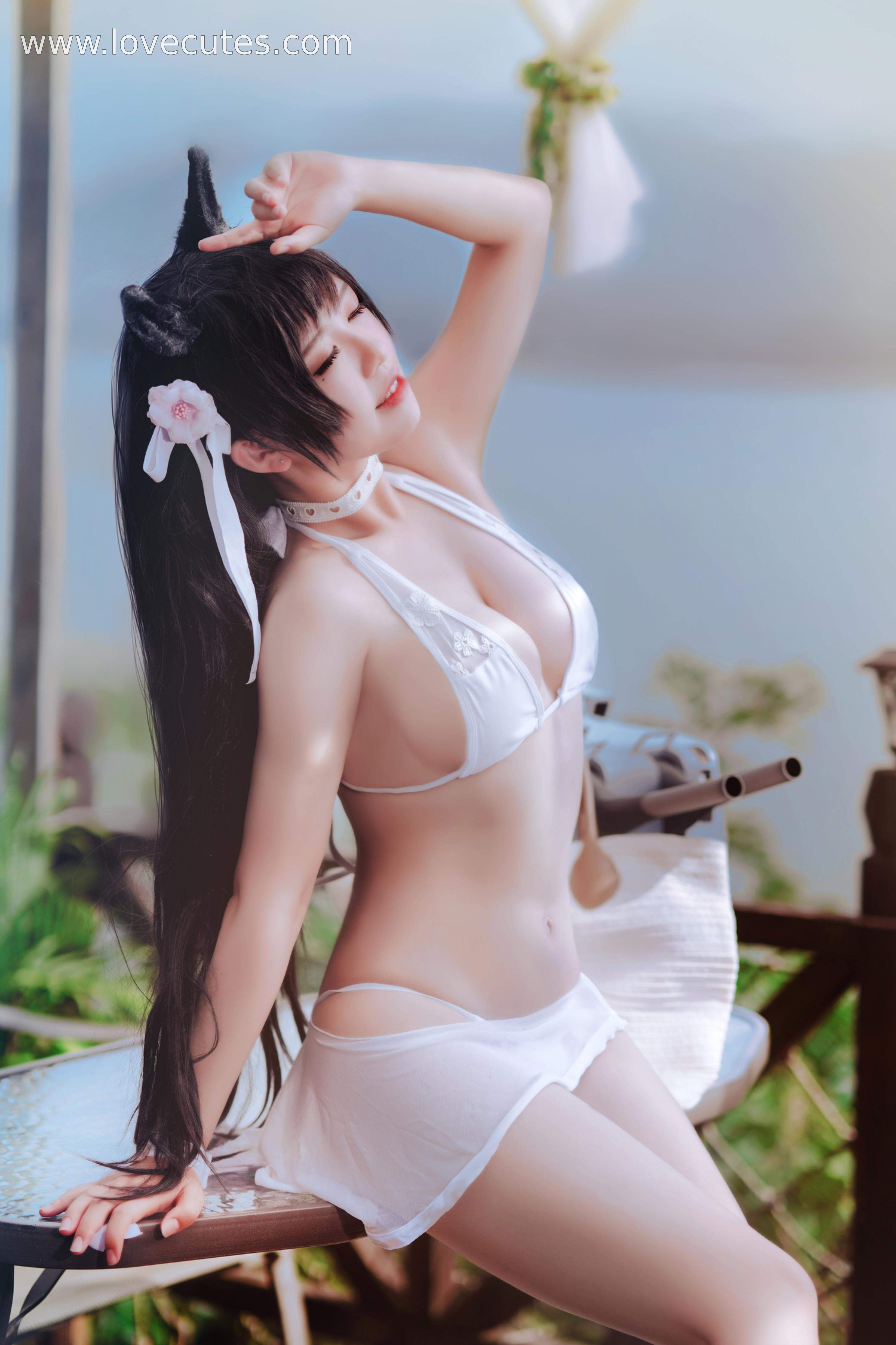 半半子 爱宕盛夏进行曲 Cosplay 27P