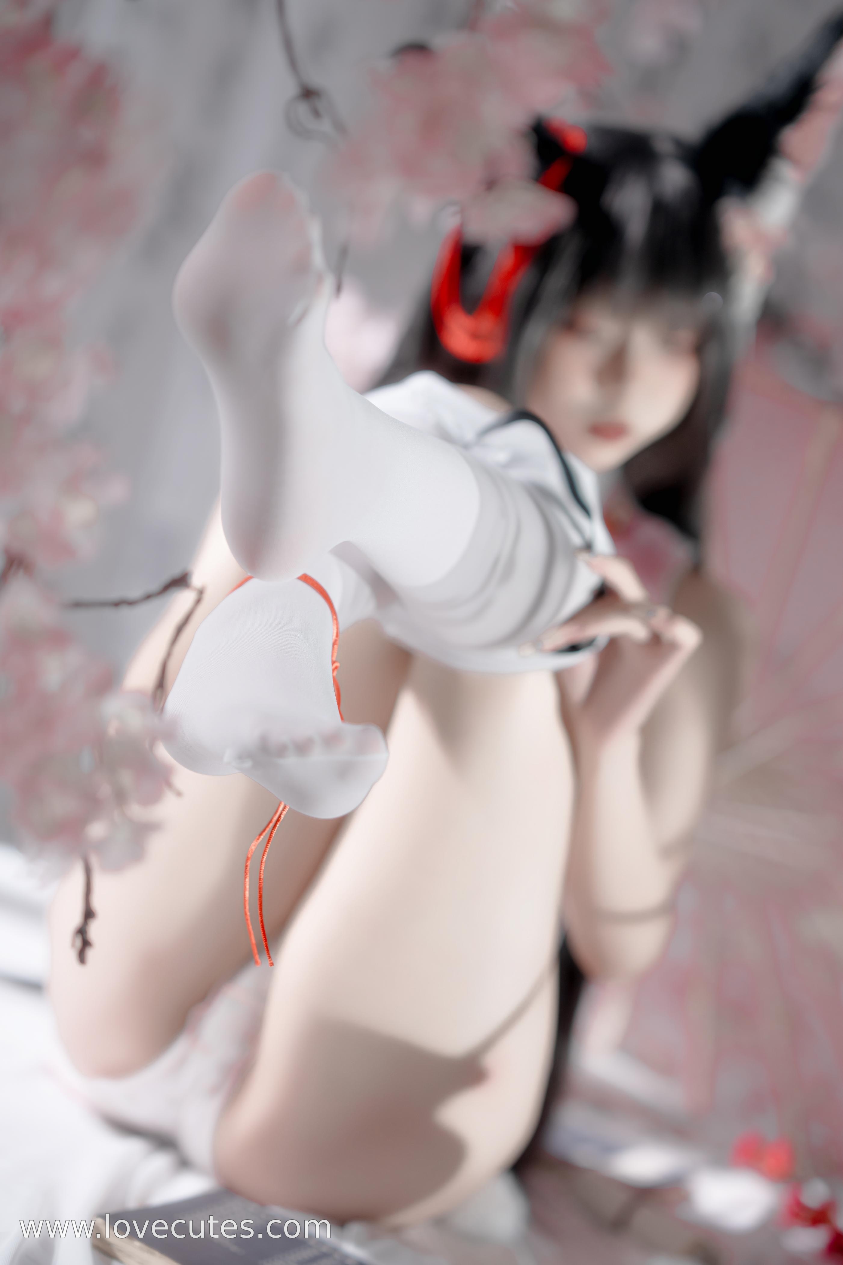 [写真] 纸悦Etsu_ko - 真愛特寫：古裝白紗的柔光氛圍，玉足特寫引人注目，美腿線條更是出彩 31P