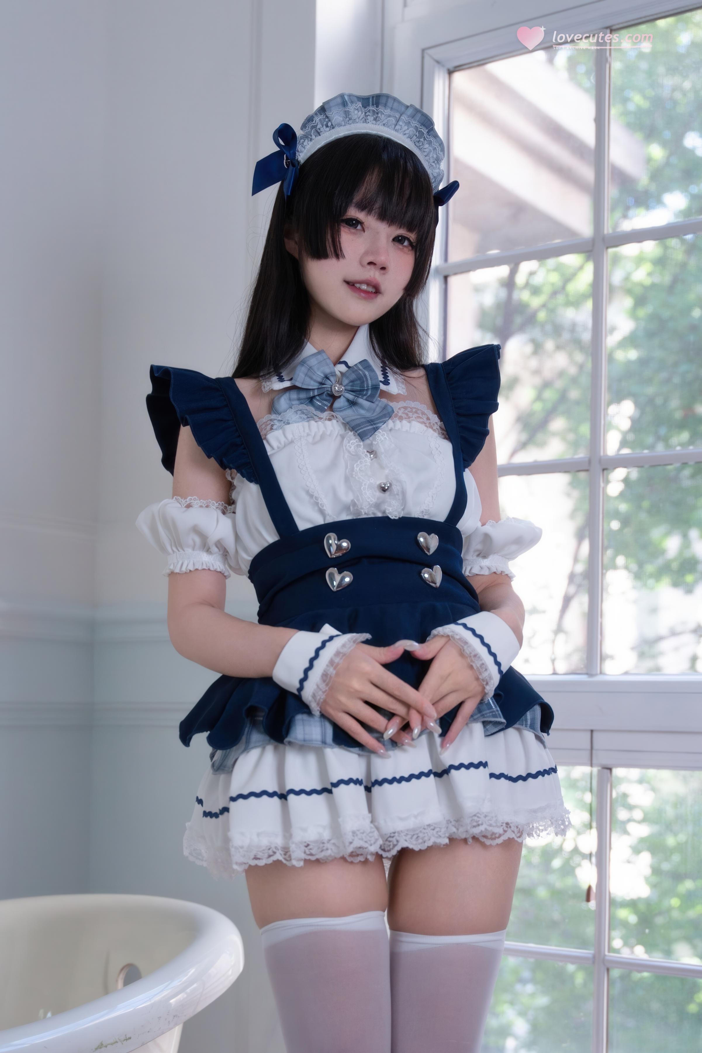 [cosplay] 清水凪 - 女仆服务主题：白丝加持的甜系女仆氛围 清纯可爱感拉满 68P