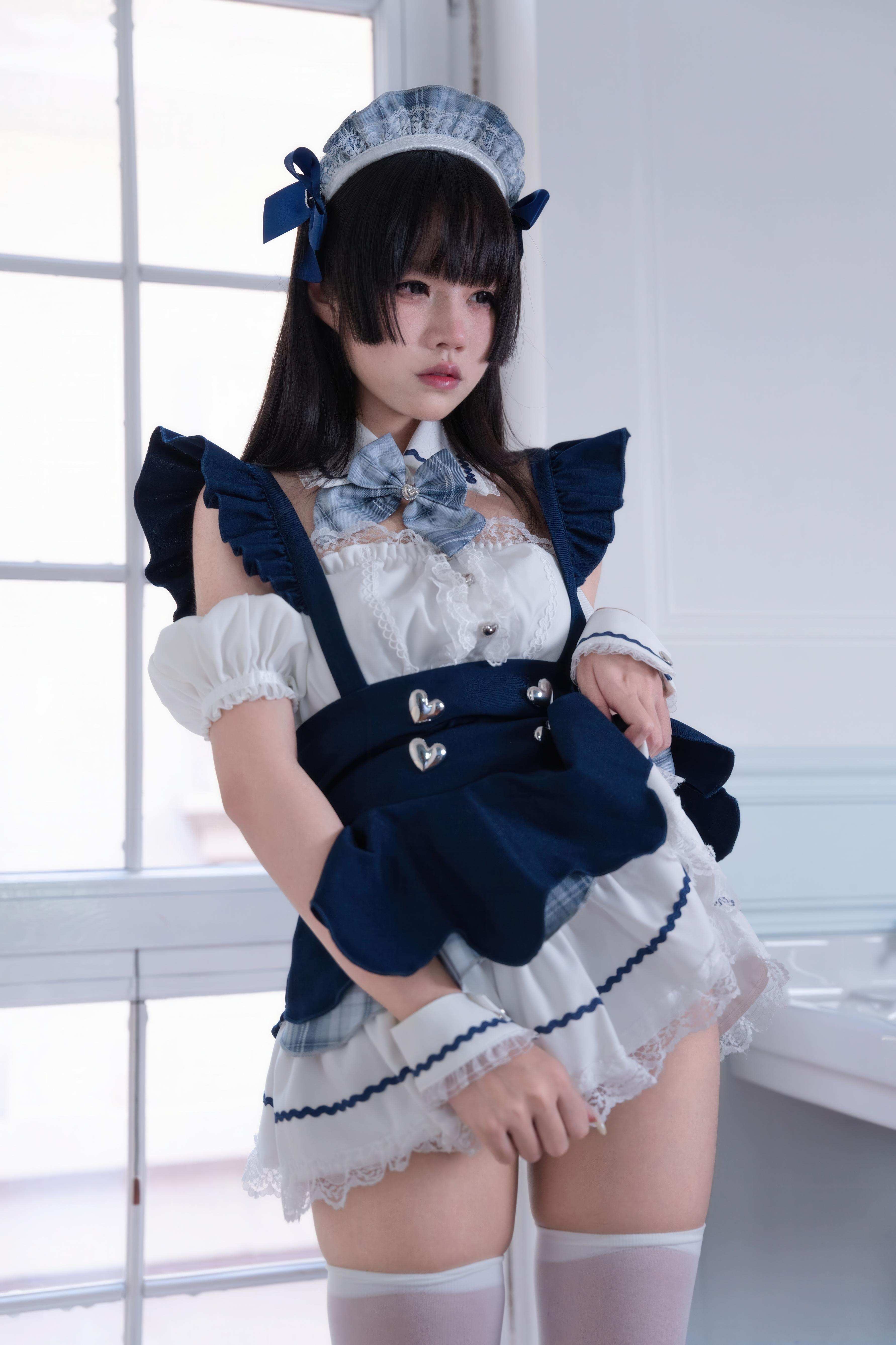 [cosplay] 清水凪 - 女仆服务主题：白丝加持的甜系女仆氛围 清纯可爱感拉满 68P