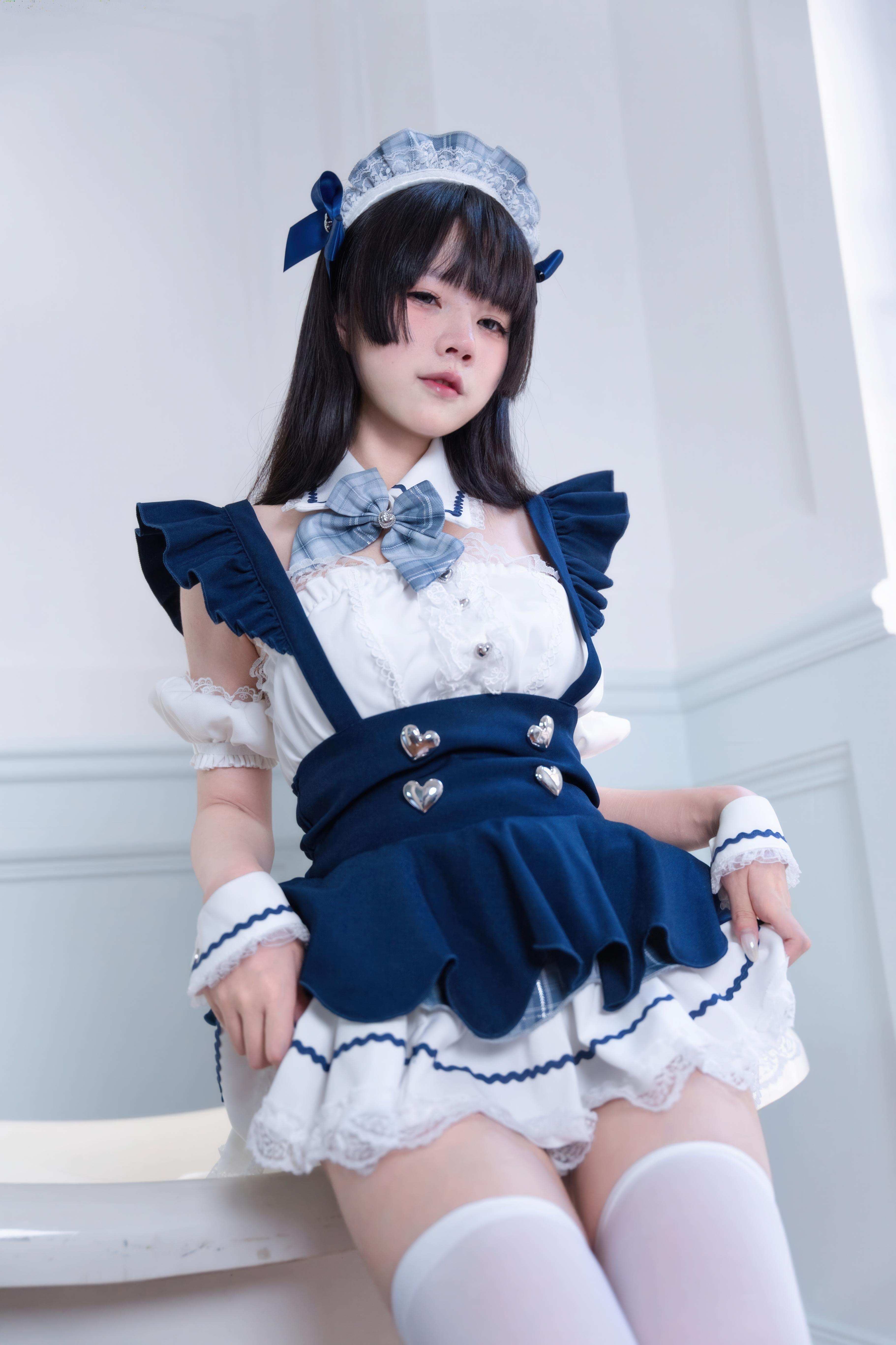 [cosplay] 清水凪 - 女仆服务主题：白丝加持的甜系女仆氛围 清纯可爱感拉满 68P