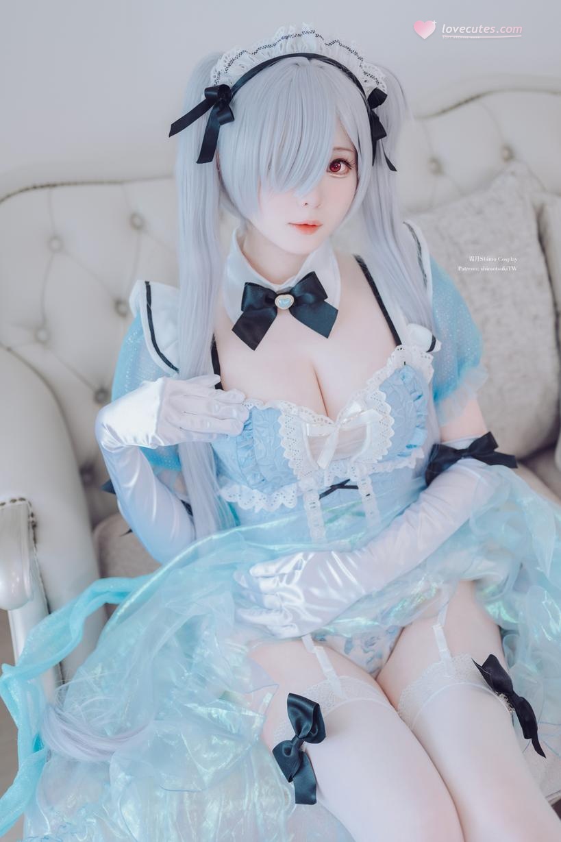 [cosplay] 霜月shimo - NIKKE灰姑娘女仆装VOL.2：白丝高跟鞋质感很在线 白嫩氛围配美乳曲线 甜辣女仆气场拉满 33P