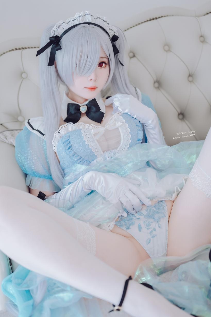 [cosplay] 霜月shimo - NIKKE灰姑娘女仆装VOL.2：白丝高跟鞋质感很在线 白嫩氛围配美乳曲线 甜辣女仆气场拉满 33P