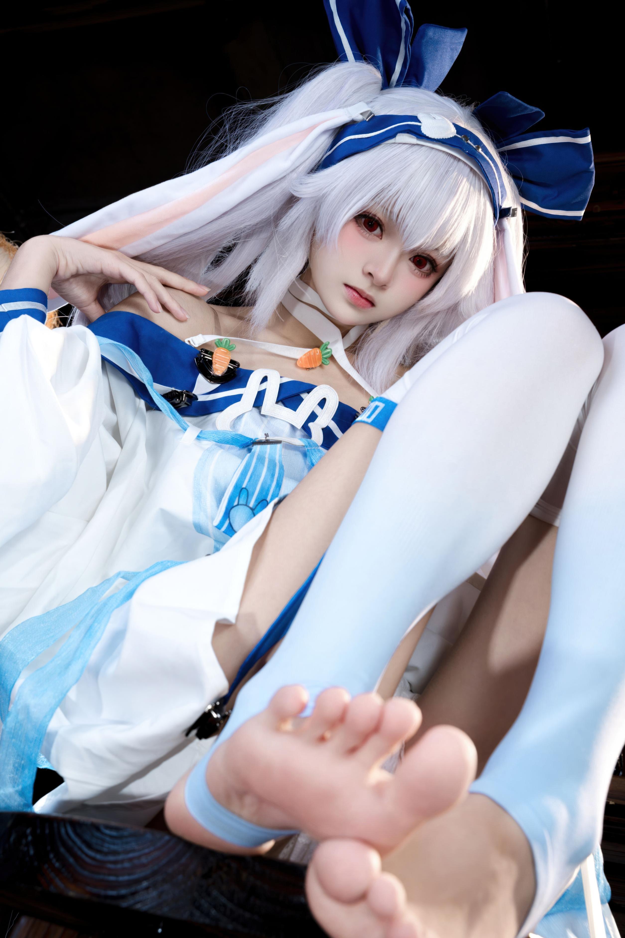 [cosplay] 九柒喵 - 拉菲II：角色还原度在线 白丝与玉足细节很抓眼的少女系cos 46P