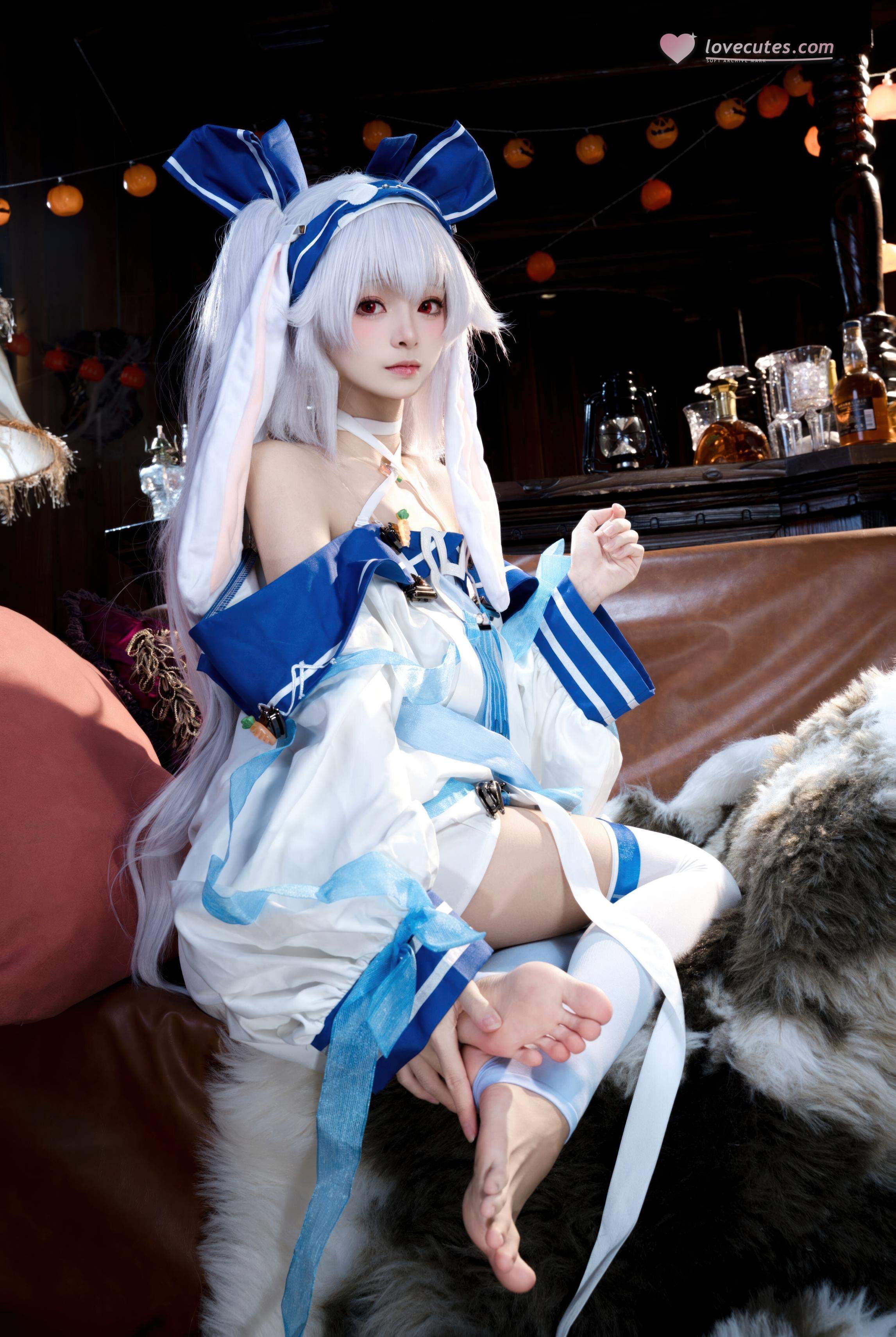 [cosplay] 九柒喵 - 拉菲II：角色还原度在线 白丝与玉足细节很抓眼的少女系cos 46P