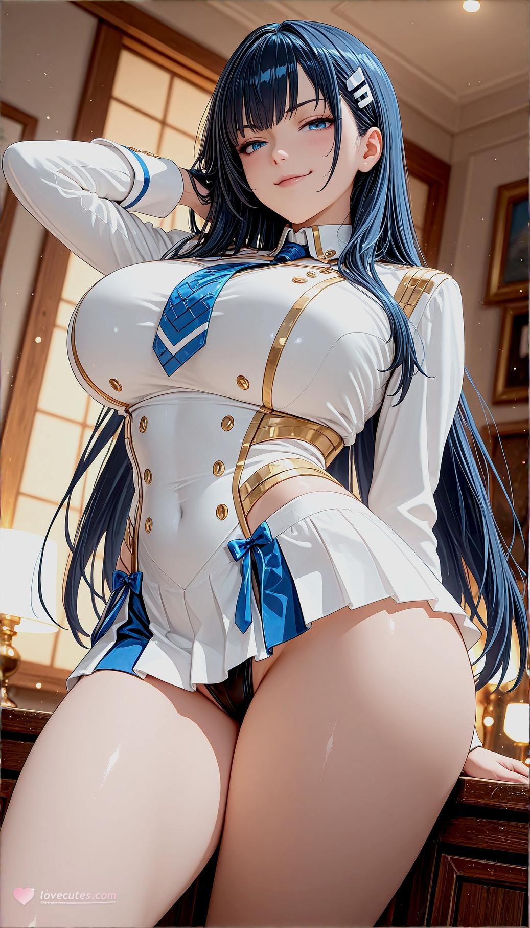 AI Porn - 鬼龙院皐月制服成人 AI 图库 48P