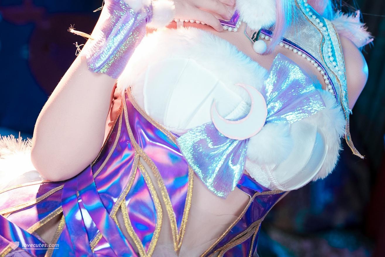 [cosplay] 阿薰kaOri - 永劫无间 殷紫萍：粉发樱花礼装露点露穴 大尺度还原 61P1V