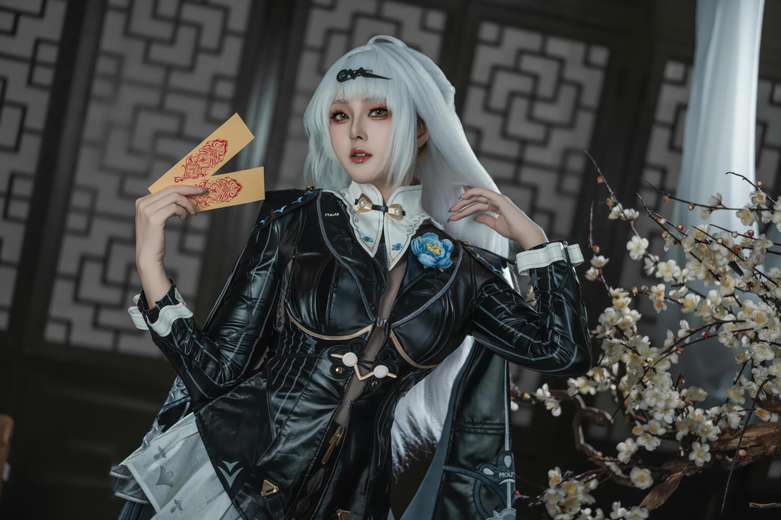 [cosplay] Natsuko夏夏子 - 绝区零 仪玄：黑丝高跟紧身衣 美腿翘臀露穴 87P