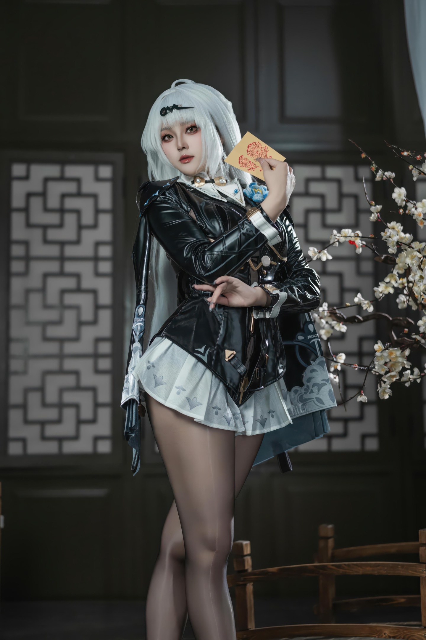 [cosplay] Natsuko夏夏子 - 绝区零 仪玄：黑丝高跟紧身衣 美腿翘臀露穴 87P