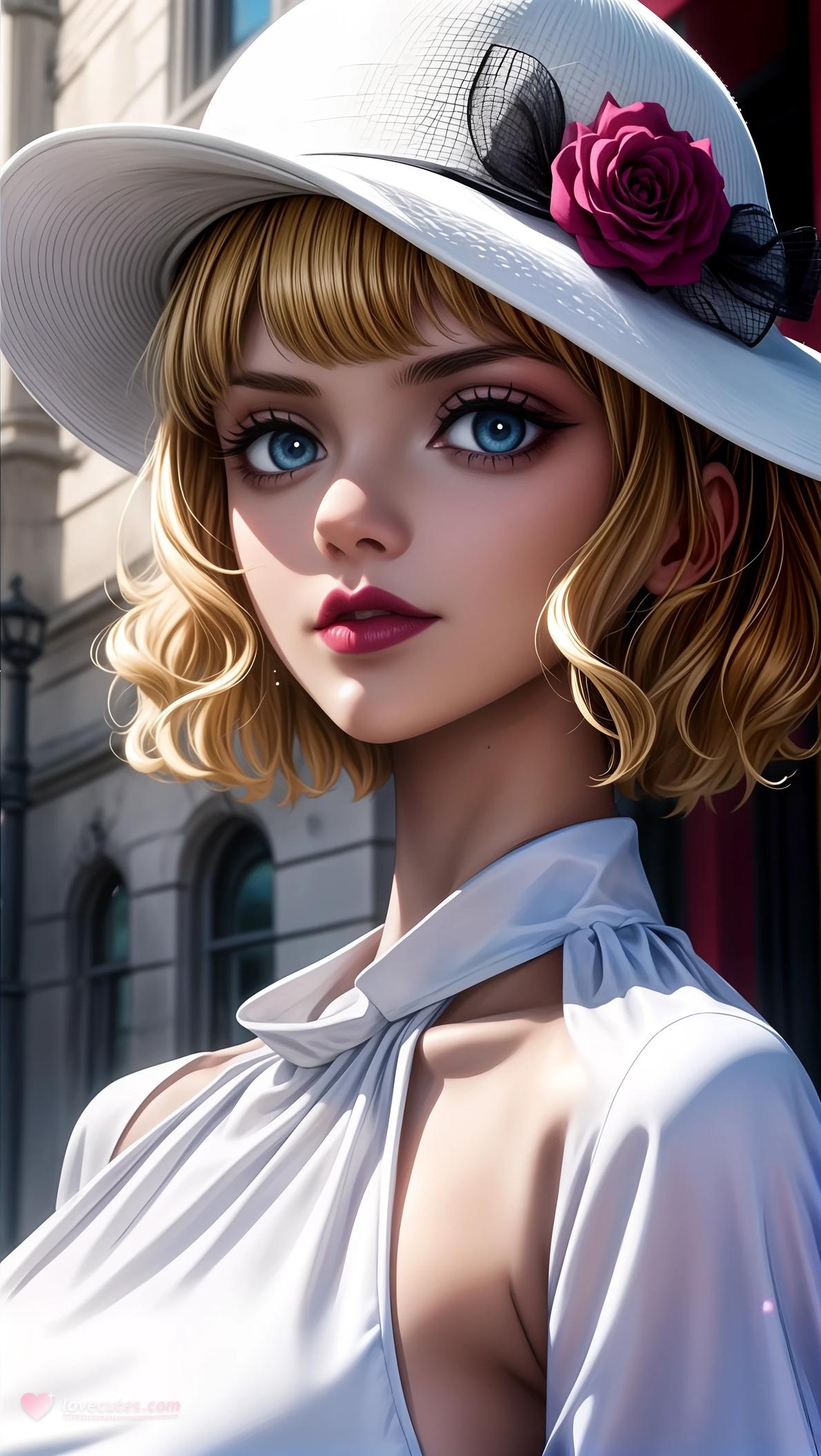 AI Generated Anime Girl - 海贼王 斯图西：红裙白裙比基尼翘臀 跑车美腿 57P