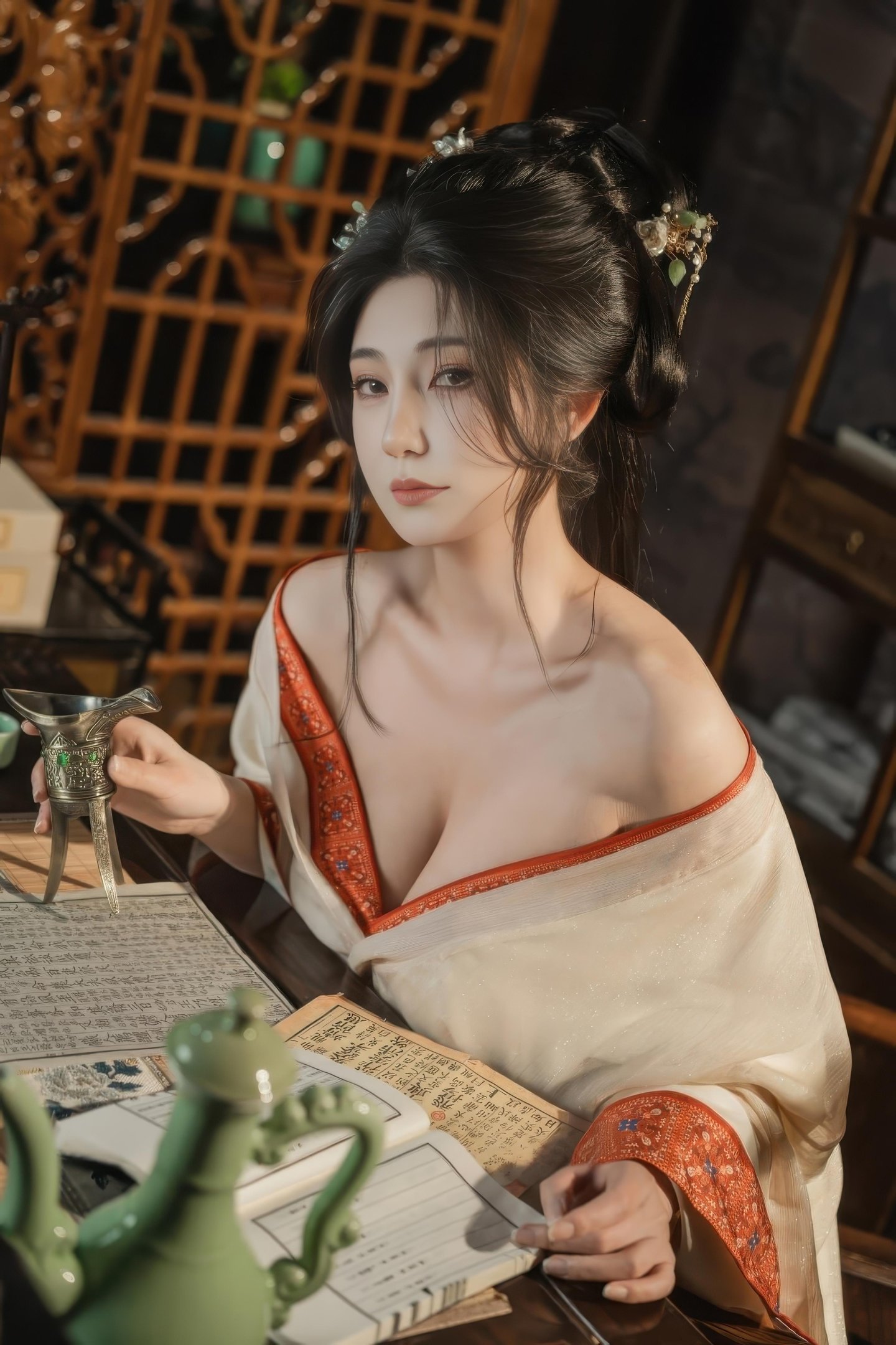 [私房] 星澜是澜澜叫澜妹呀 - 痴情缚：古风绳缚薄纱 巨乳露点私房 74P1V