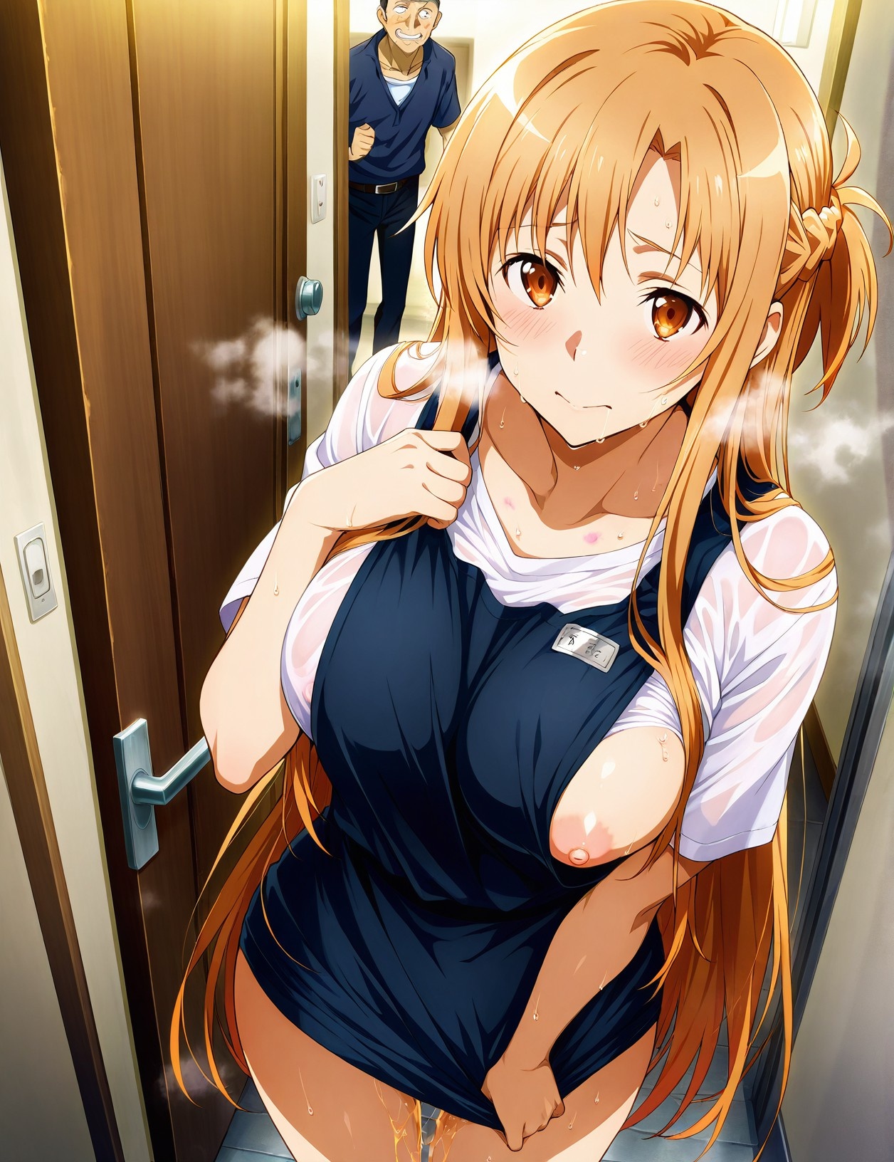 AI Porn - 刀剑神域 亚丝娜温泉群交 AI 图库 119P