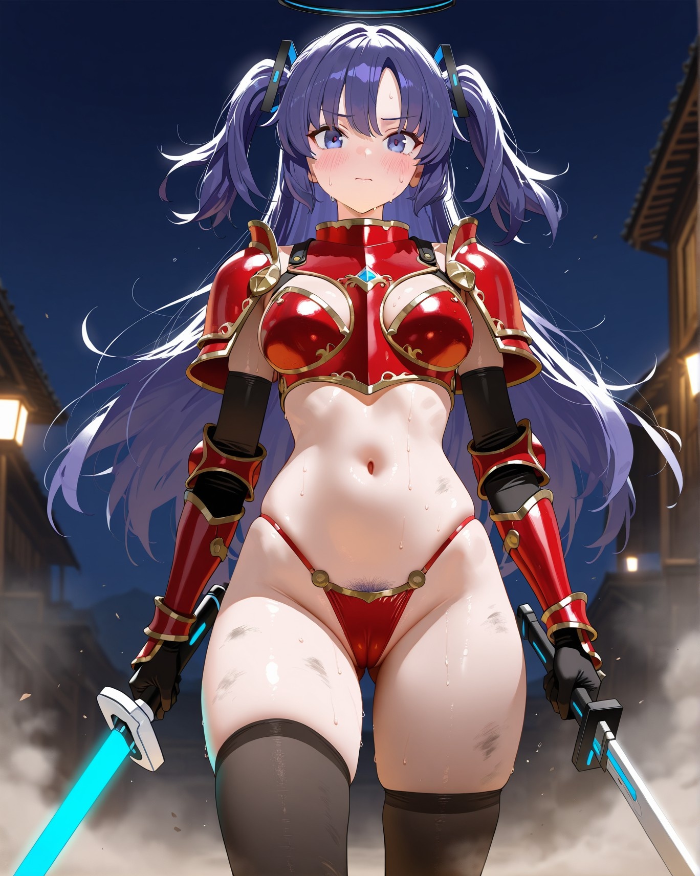 AI Porn - 碧蓝档案 早濑优香比基尼群交 AI 图库 153P