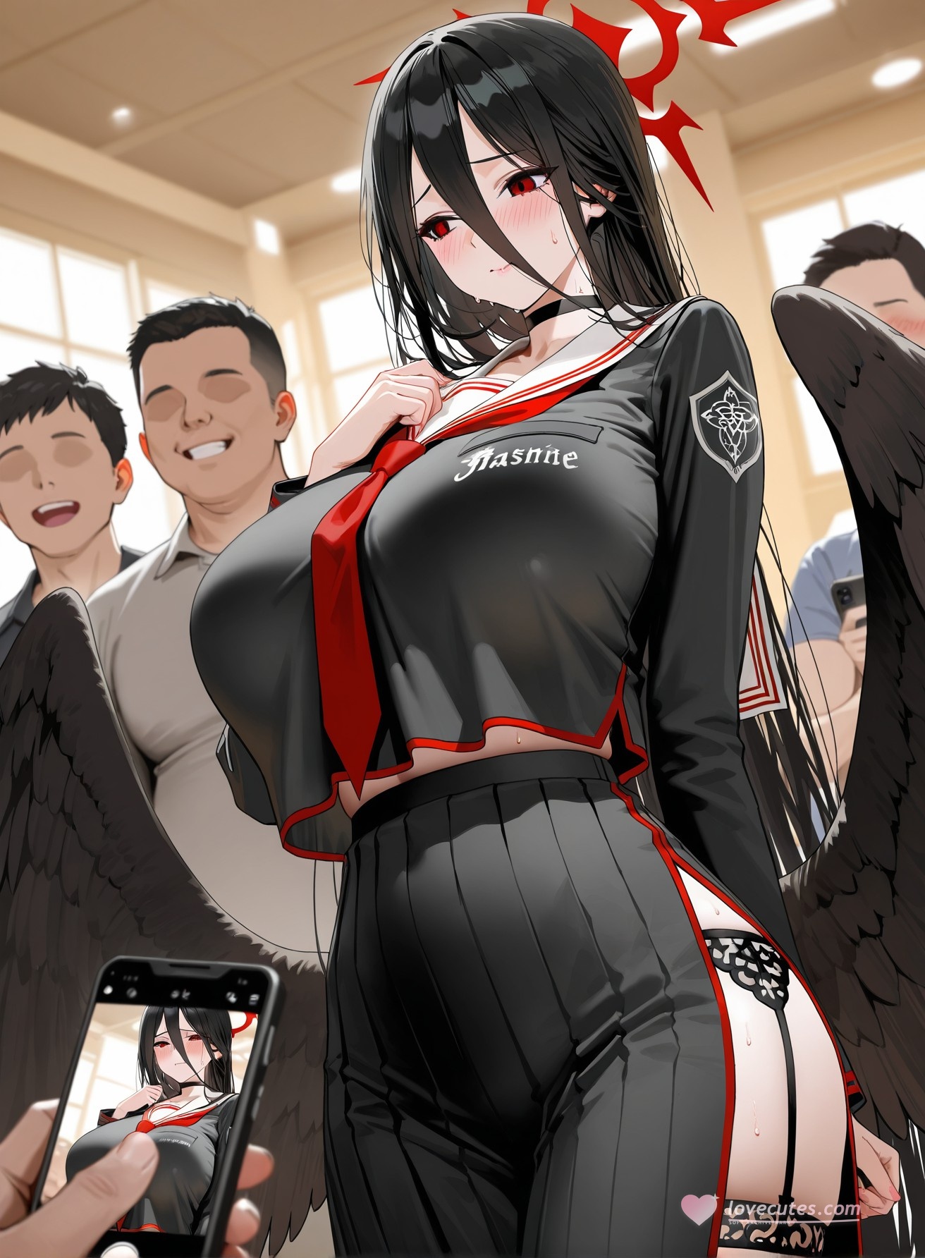 AI Porn - 碧蓝档案 羽川莲见成人 AI 图库 210P