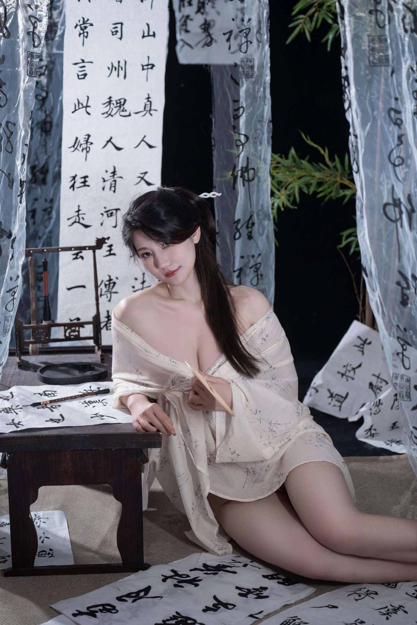 [私房] 星澜คือ澜澜เรียก澜妹呀 - 相思：薄纱书房สติกเกอร์ปิดจุด 古风私房 92P6V