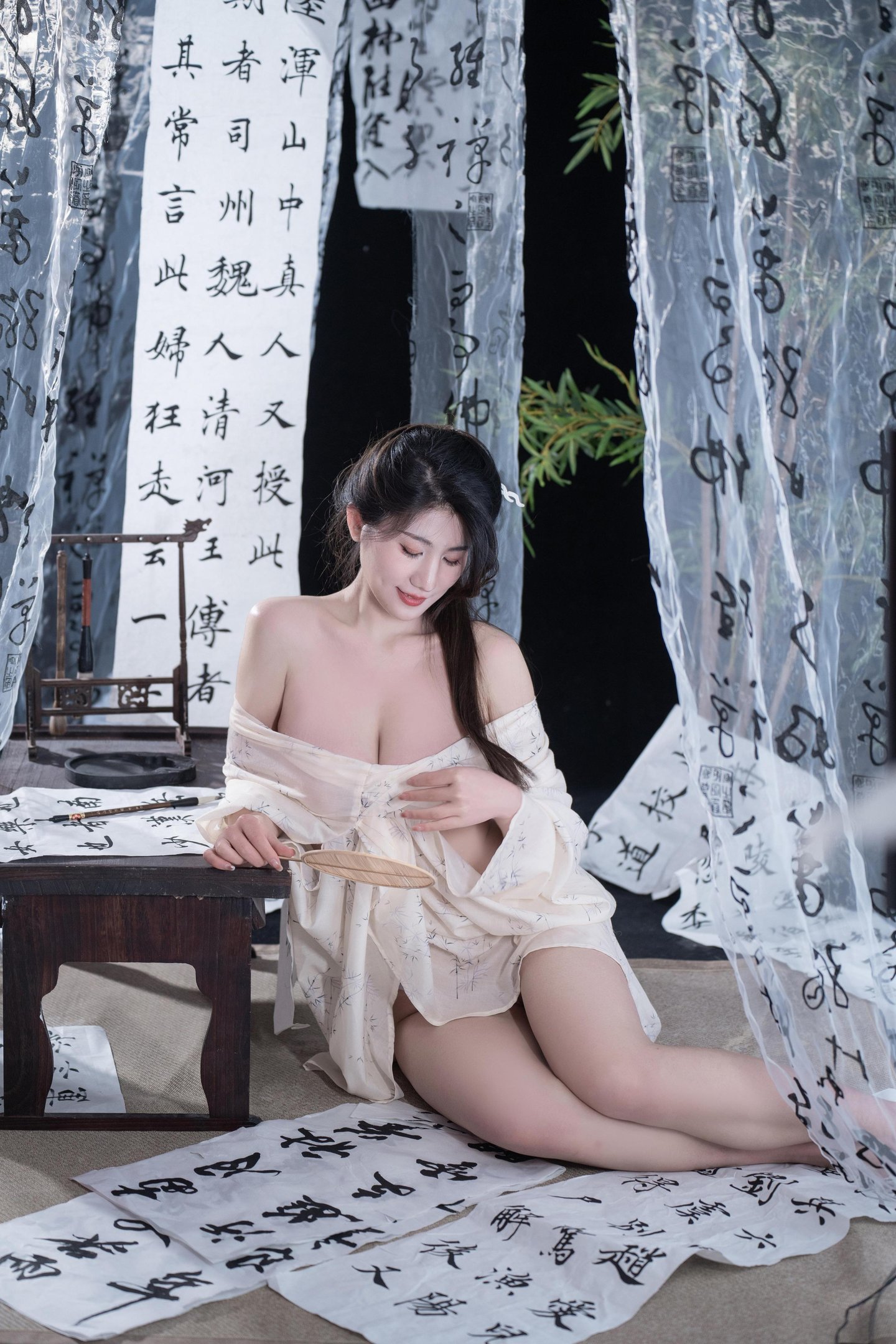 [私房] 星澜คือ澜澜เรียก澜妹呀 - 相思：薄纱书房สติกเกอร์ปิดจุด 古风私房 92P6V