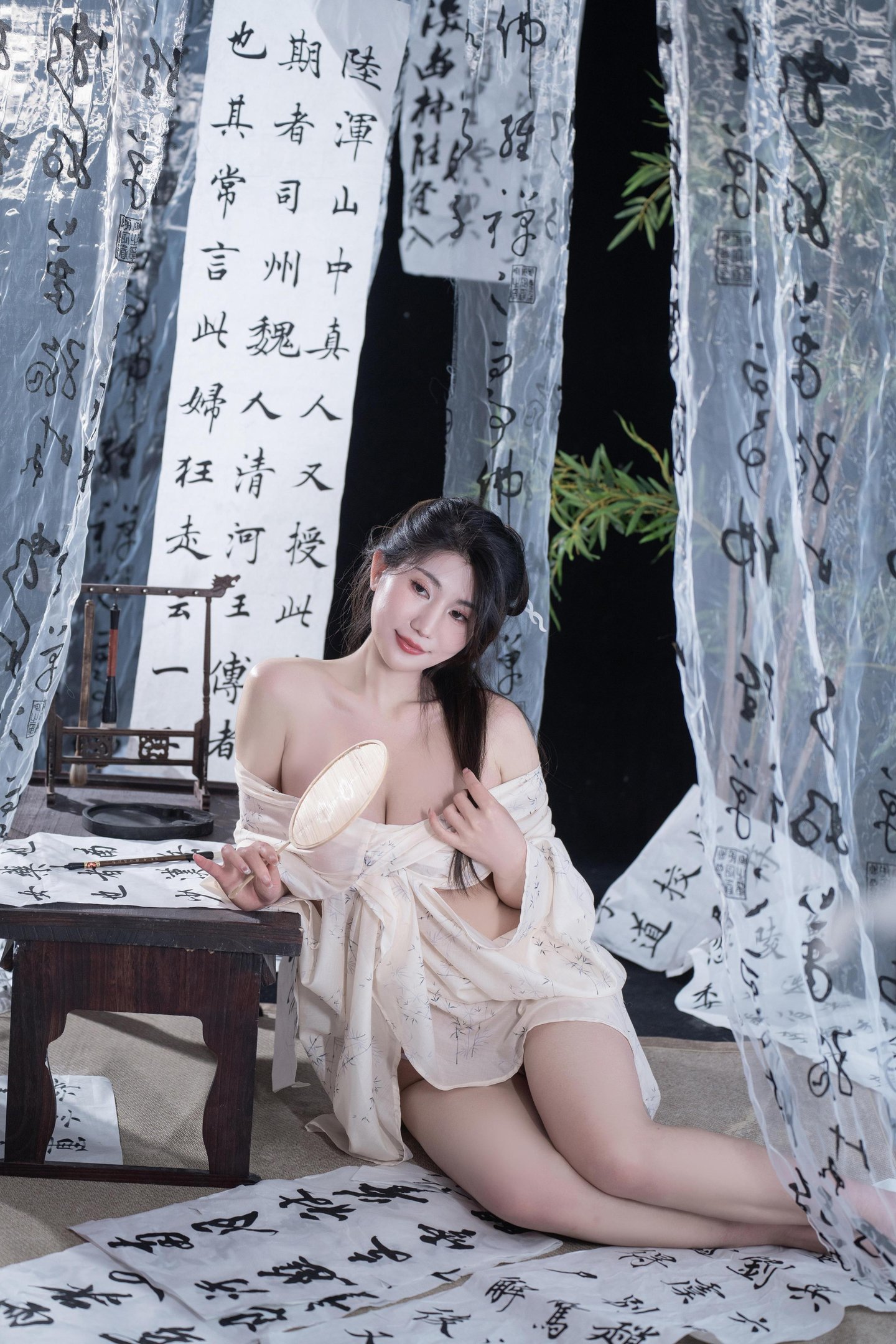 [私房] 星澜คือ澜澜เรียก澜妹呀 - 相思：薄纱书房สติกเกอร์ปิดจุด 古风私房 92P6V