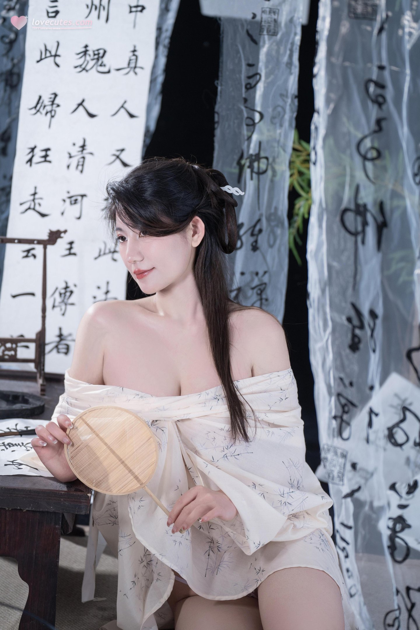[私房] 星澜คือ澜澜เรียก澜妹呀 - 相思：薄纱书房สติกเกอร์ปิดจุด 古风私房 92P6V