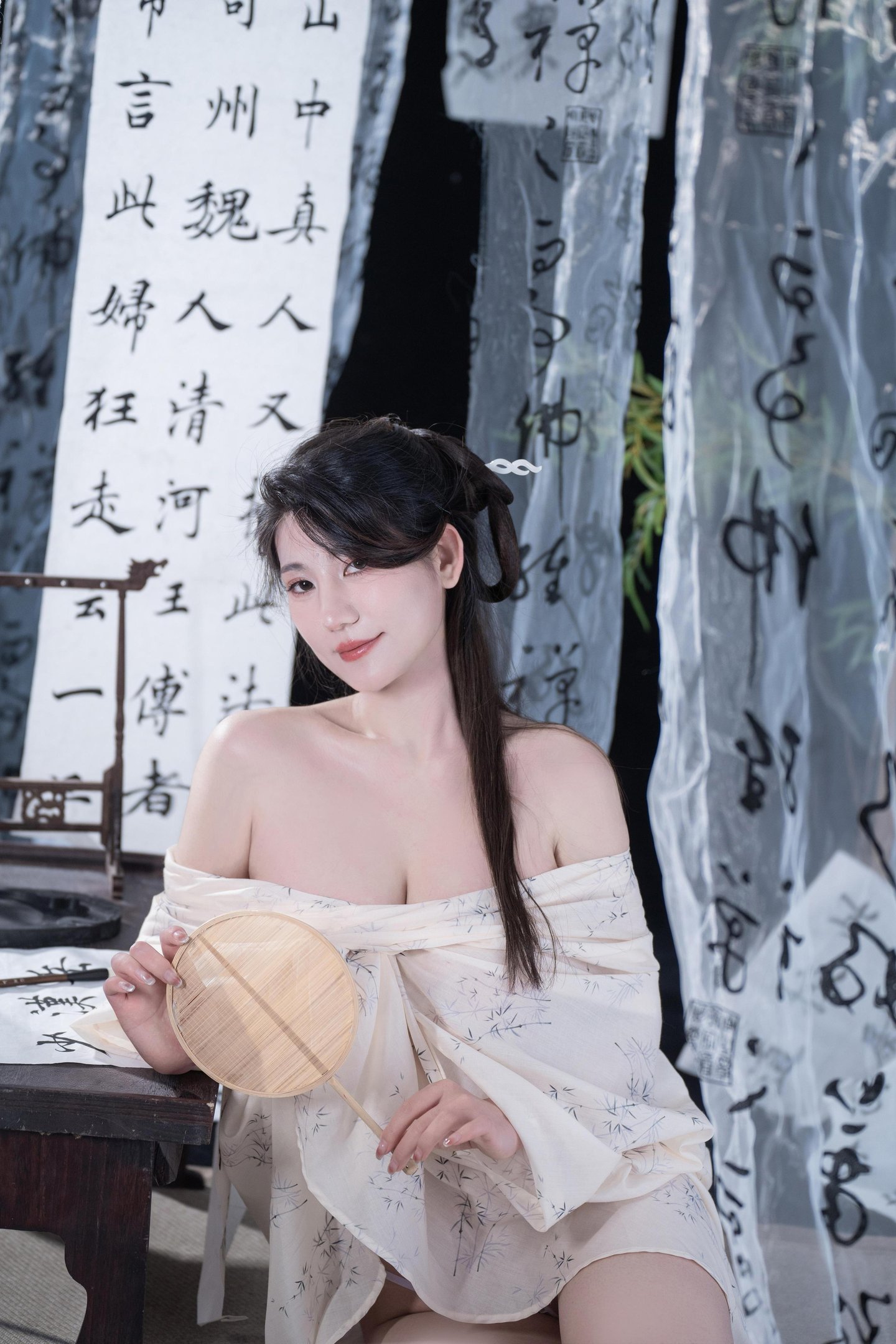 [私房] 星澜คือ澜澜เรียก澜妹呀 - 相思：薄纱书房สติกเกอร์ปิดจุด 古风私房 92P6V
