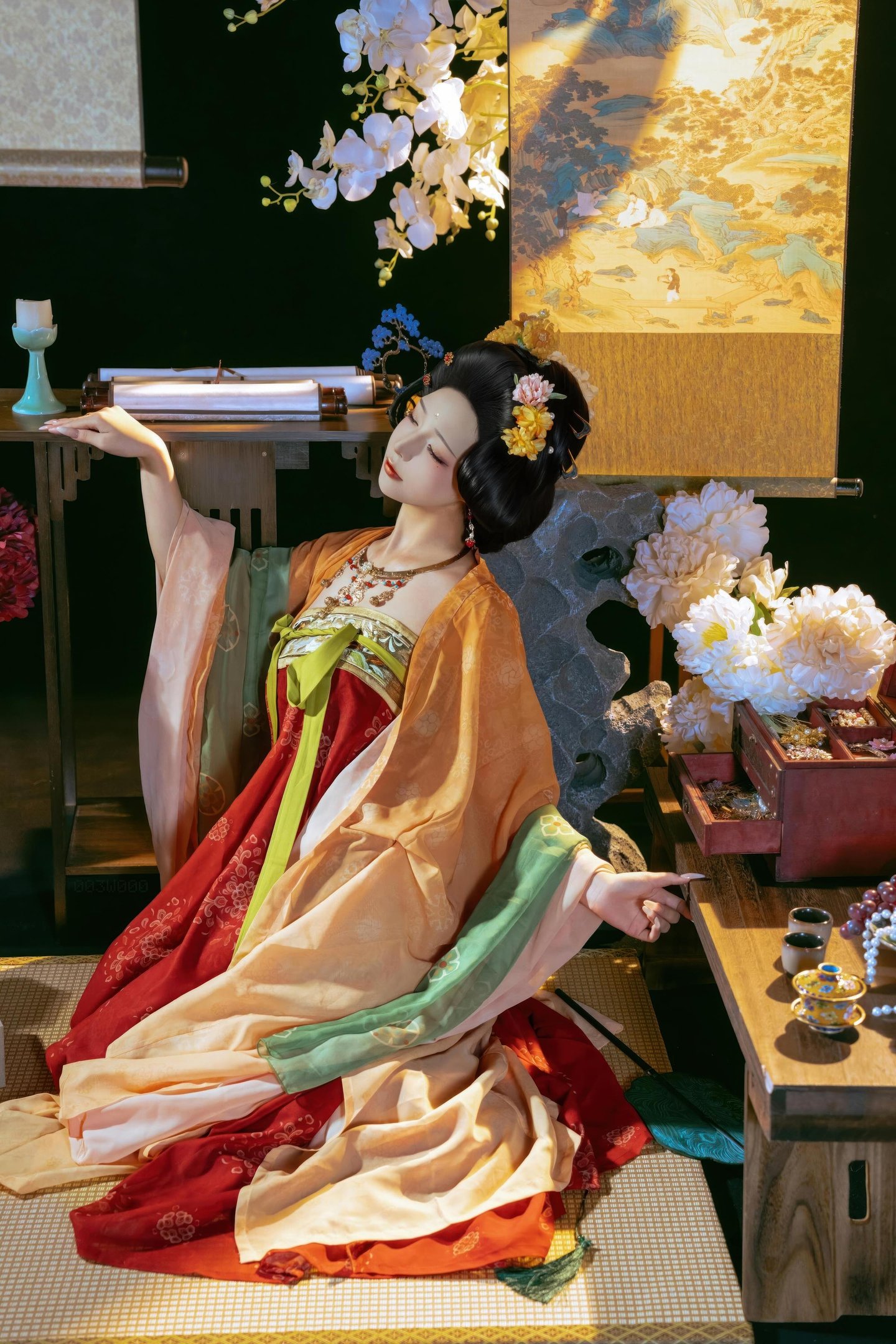 [私房] yuuhui玉汇 - 唐宫夜宴：唐风宫廷裸身露臀 古风大尺度 136P