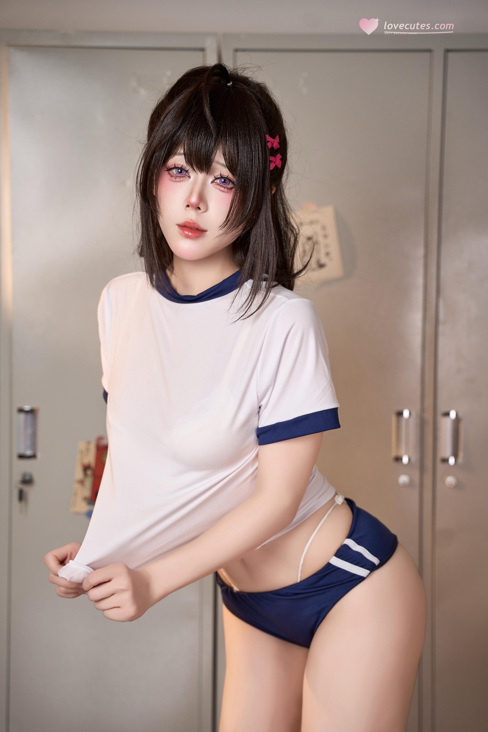 [cosplay] 九言 - 棕色尘埃2 罗安 体操服：运动制服角色还原 75P