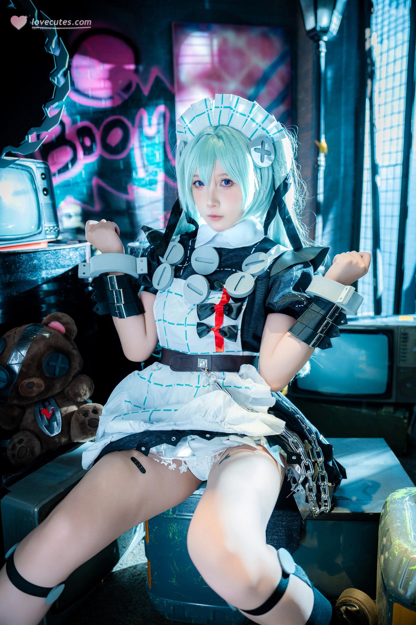 [cosplay] 小和甜酒 - 绝区零 可琳：绿发女仆机械场景 角色还原 69P