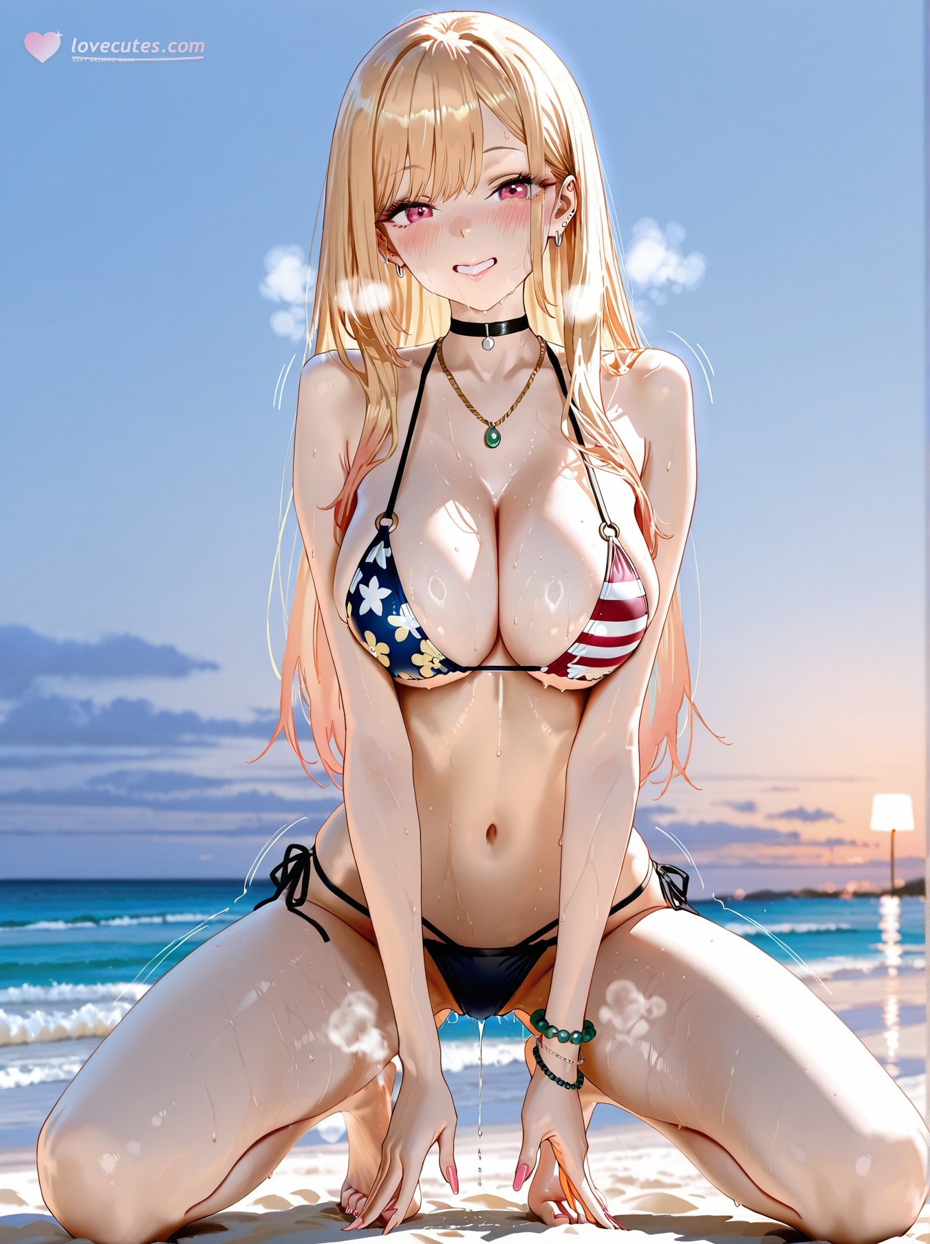 AI Generated Anime Girl - 更衣人偶坠入爱河 喜多川海梦 Vol.2：学生装紧身衣露穴 128P