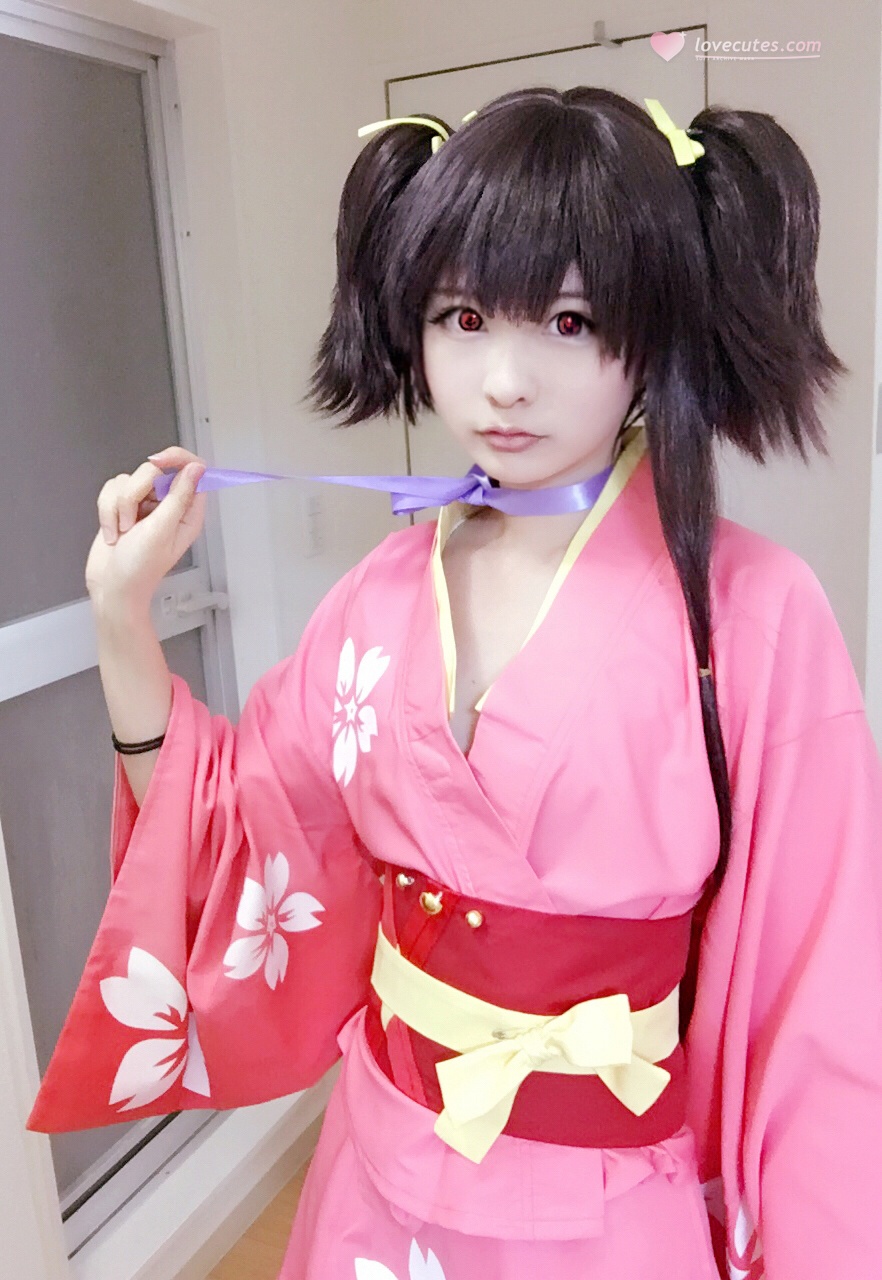 [cosplay] 习呆呆 - 甲铁城的卡巴内瑞 无名：粉衣露点美腿大尺度还原 36P3V