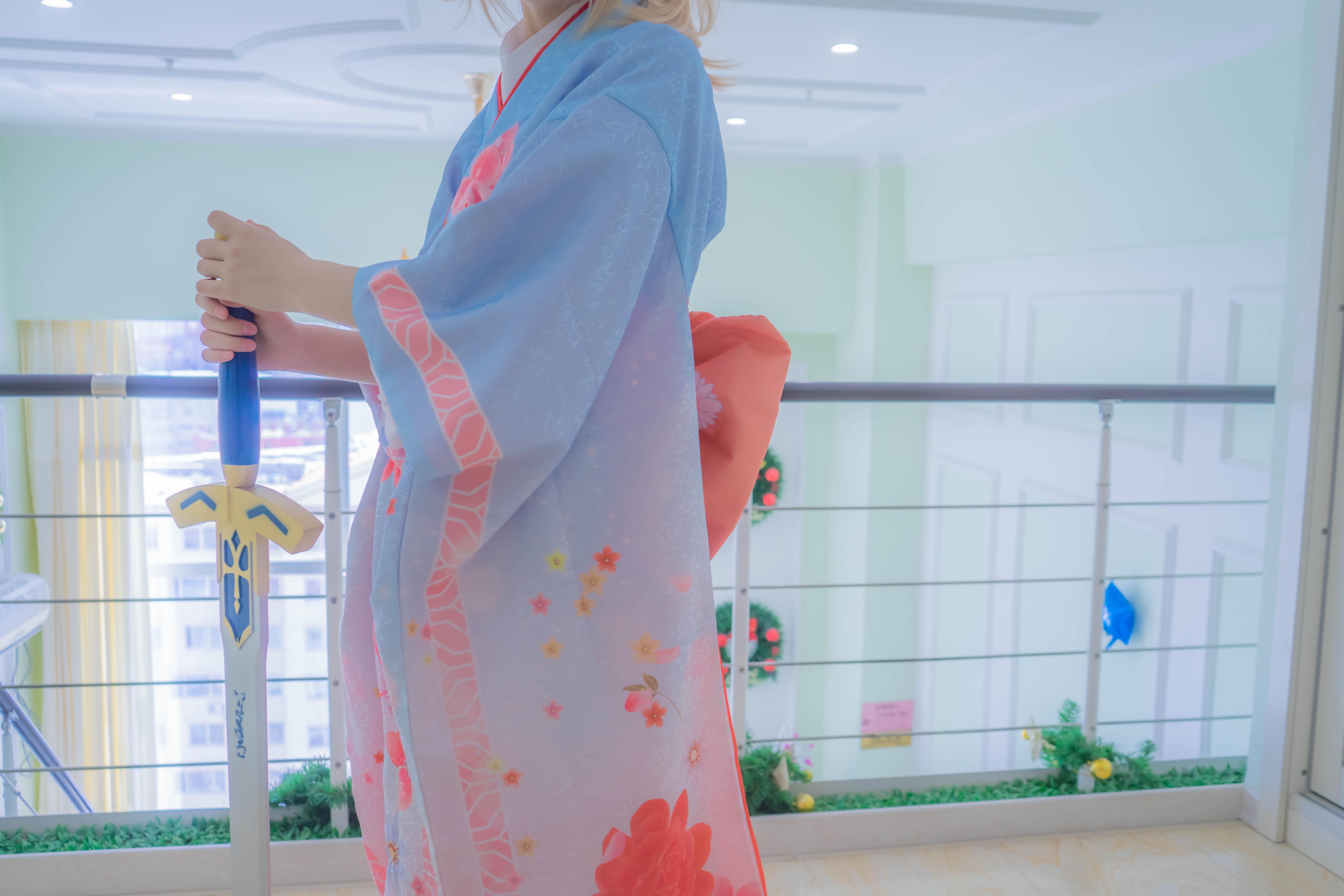 [cosplay] 少女映画 - Fate Saber 晴着和服：大尺度角色还原 88P