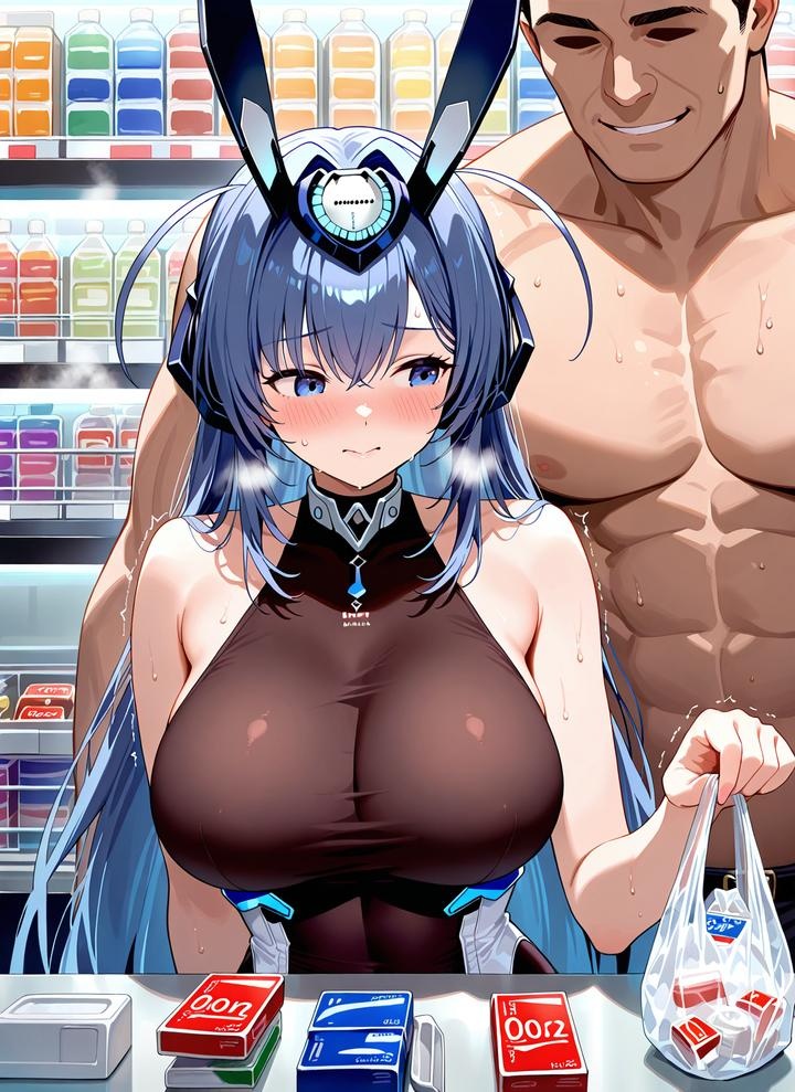 アズールレーン AI画像 碧蓝航线 新泽西：紧身衣湿身露点 ギャラリー 52P