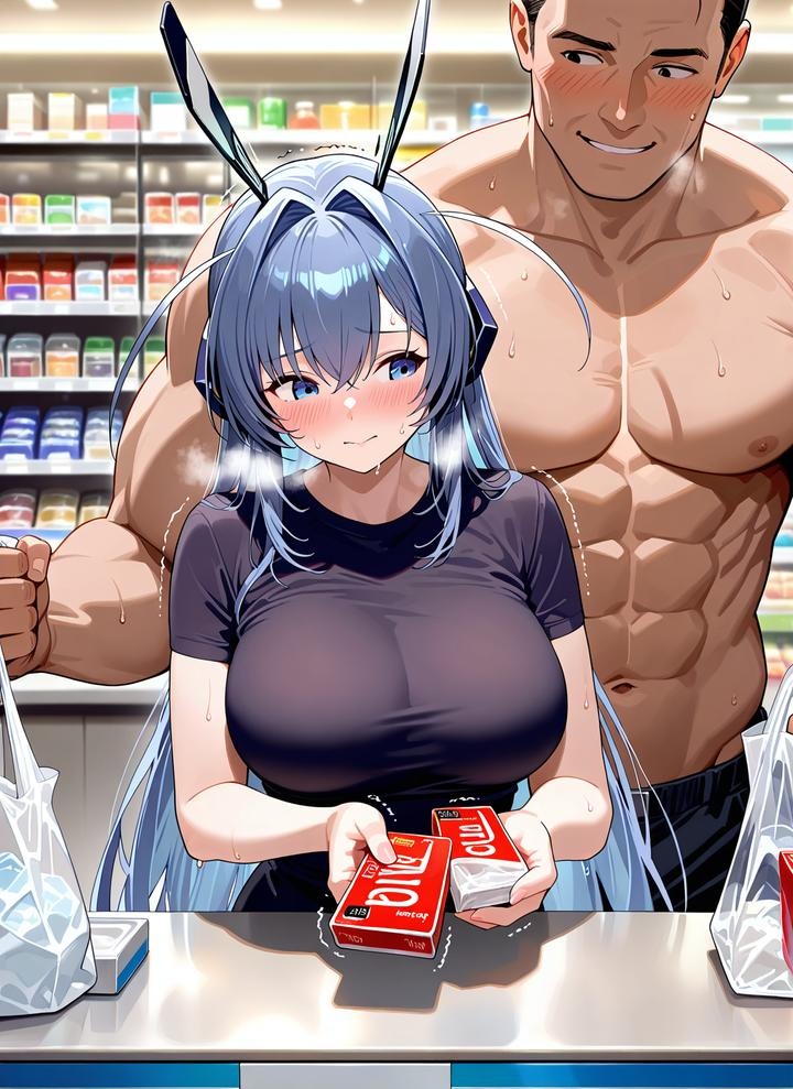 アズールレーン AI画像 碧蓝航线 新泽西：紧身衣湿身露点 ギャラリー 52P
