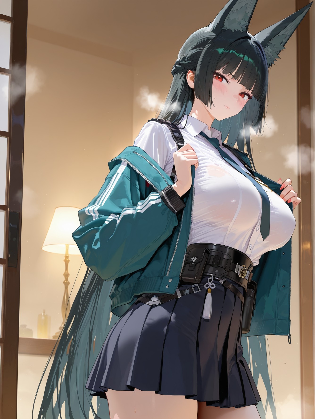 AI生成アニメ少女 - 绝区零 星見雅：湿身露穴 155P