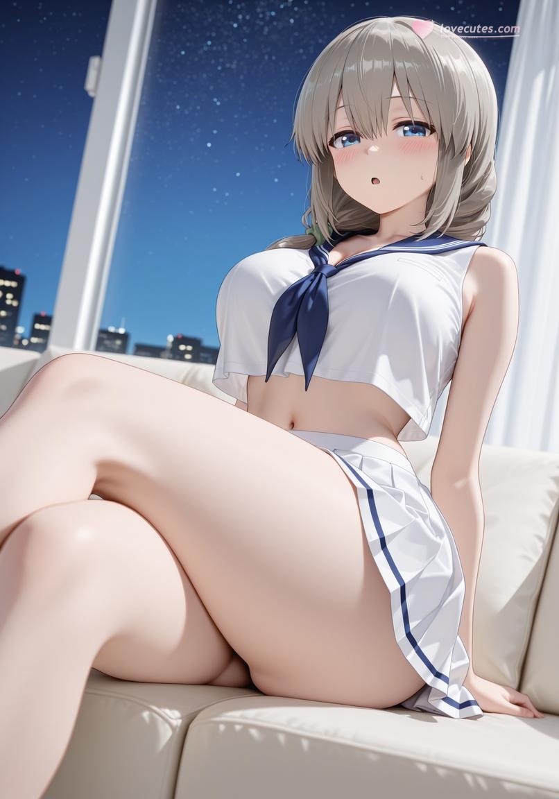 AI Generated Anime Girl - 苏可萘：学生装卧室巨乳露点诱惑 142P