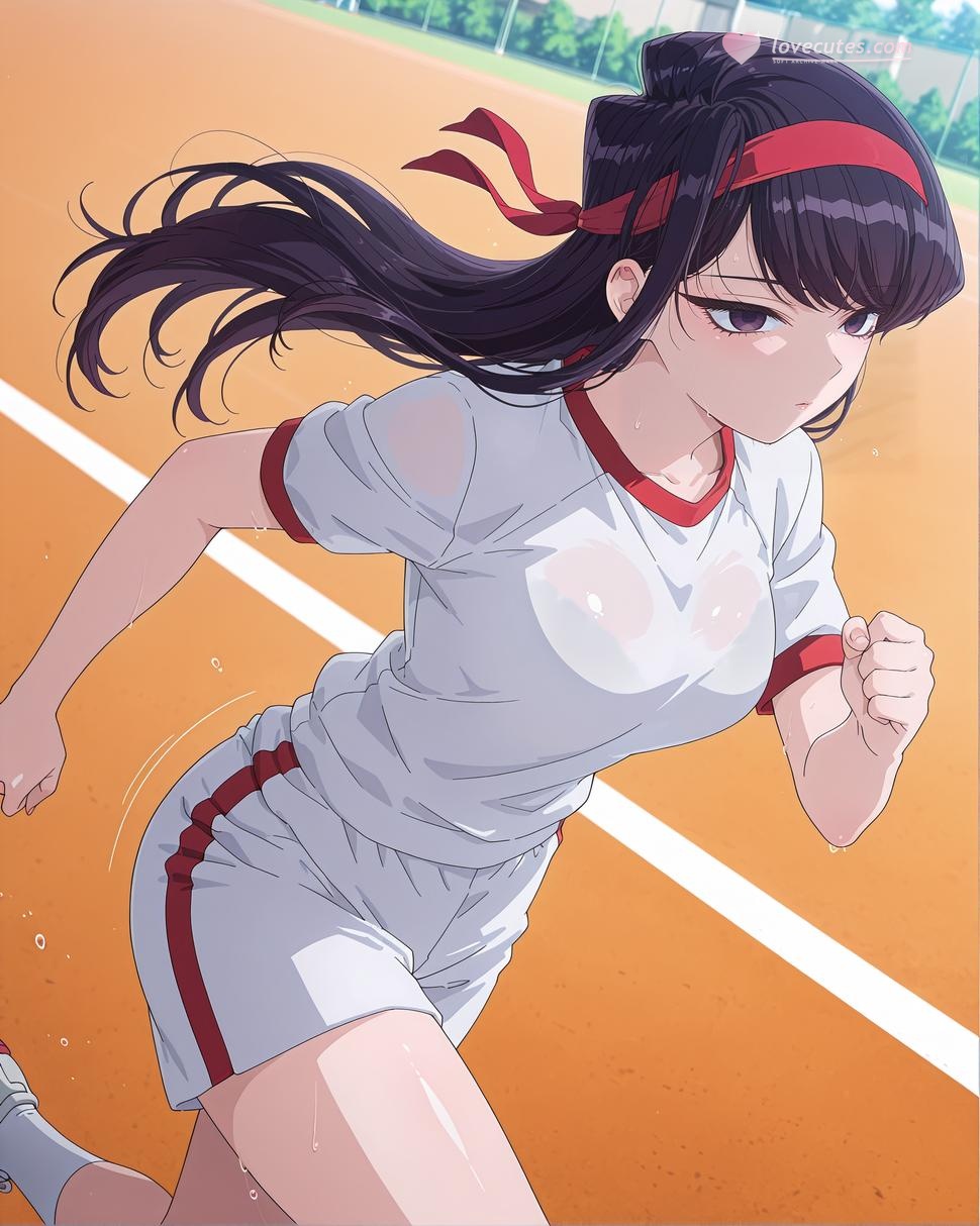 AI Generated Anime Girl - Komi Shouko：黑发私房露穴 30P