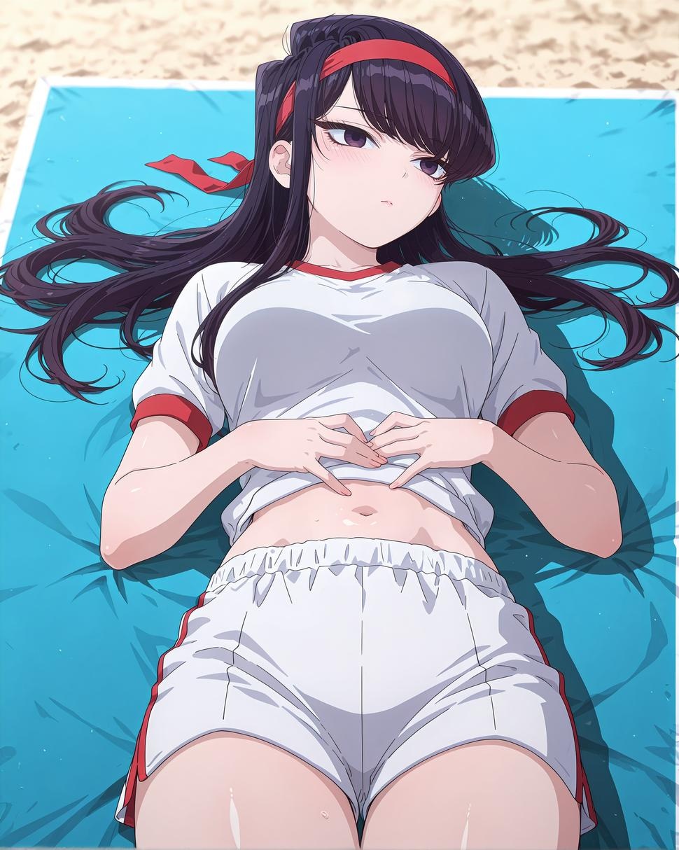 AI Generated Anime Girl - Komi Shouko：黑发私房露穴 30P