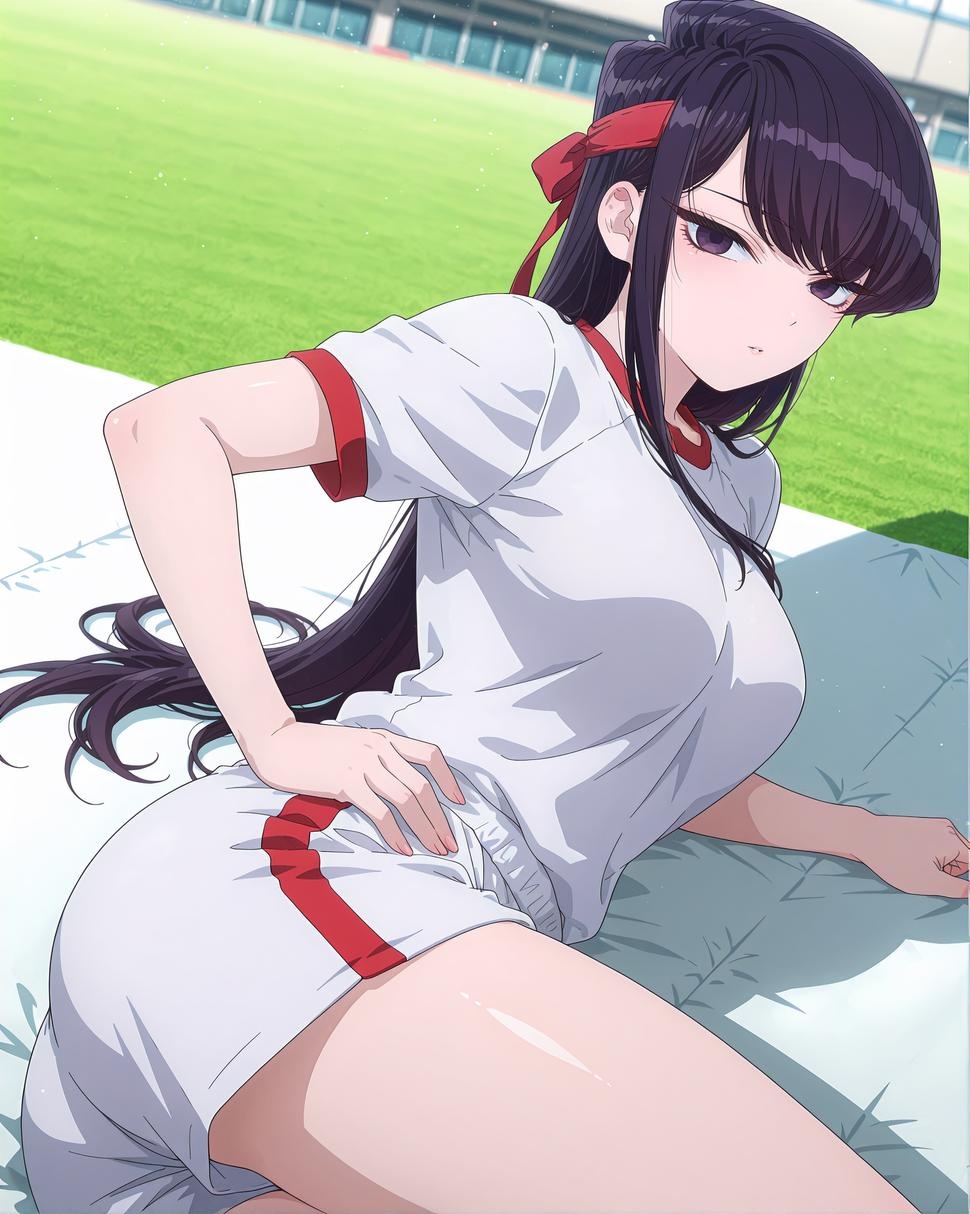 AI Generated Anime Girl - Komi Shouko：黑发私房露穴 30P
