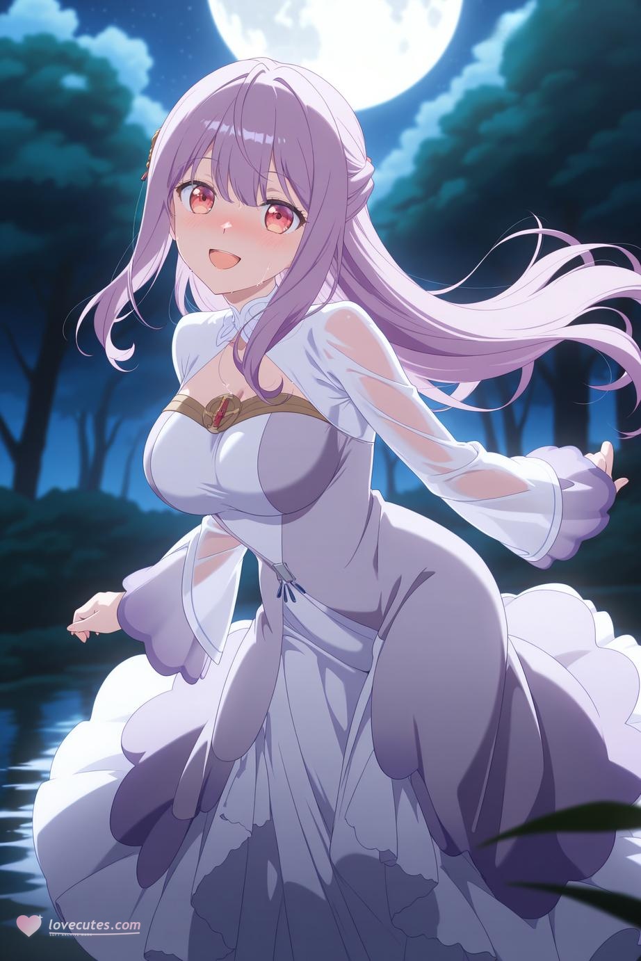 AI Generated Anime Girl - Saint Mia：女仆装床拍露穴 314P